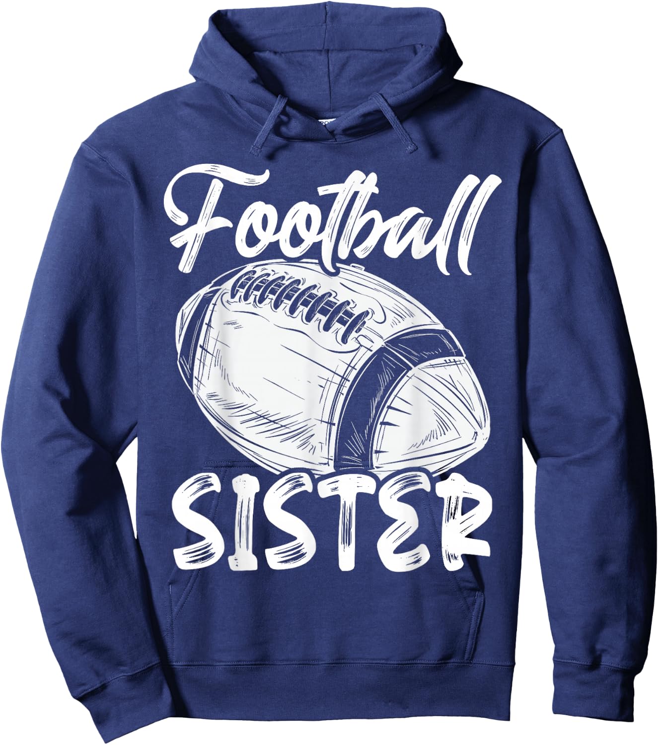 Football Sister Women Family Matching Players Mothers Day Hoodie - Hoodie | Navy