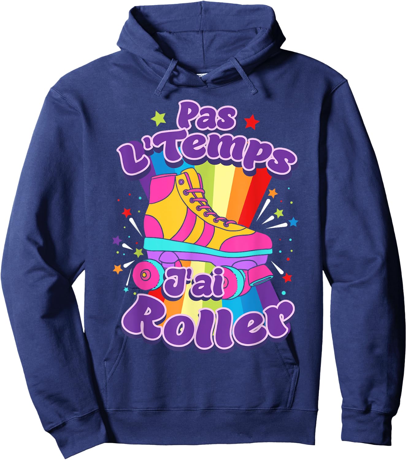 Roller Skates Rollerskate Roller , Black, S Hoodie - Hoodie | Navy