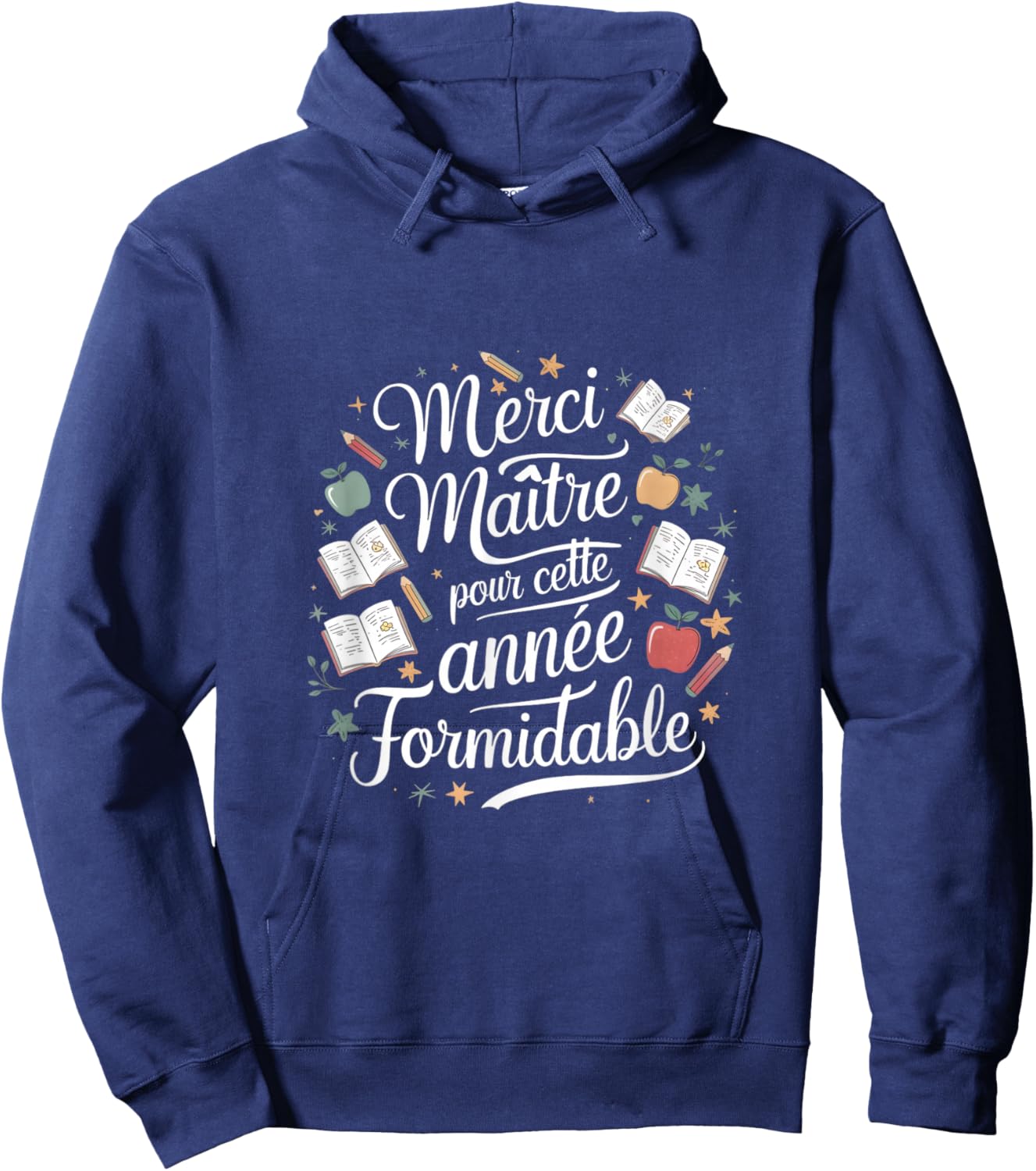Thank you master for this year great teacher school , Black, S Hoodie - Hoodie | Navy