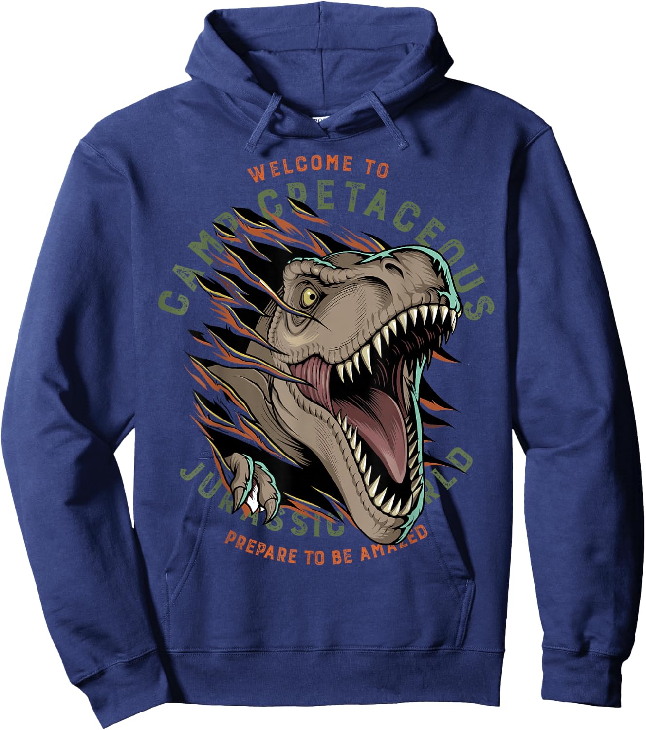 Jurassic World: Camp Cretaceous Welcome T-Rex Hoodie - Hoodie | Navy