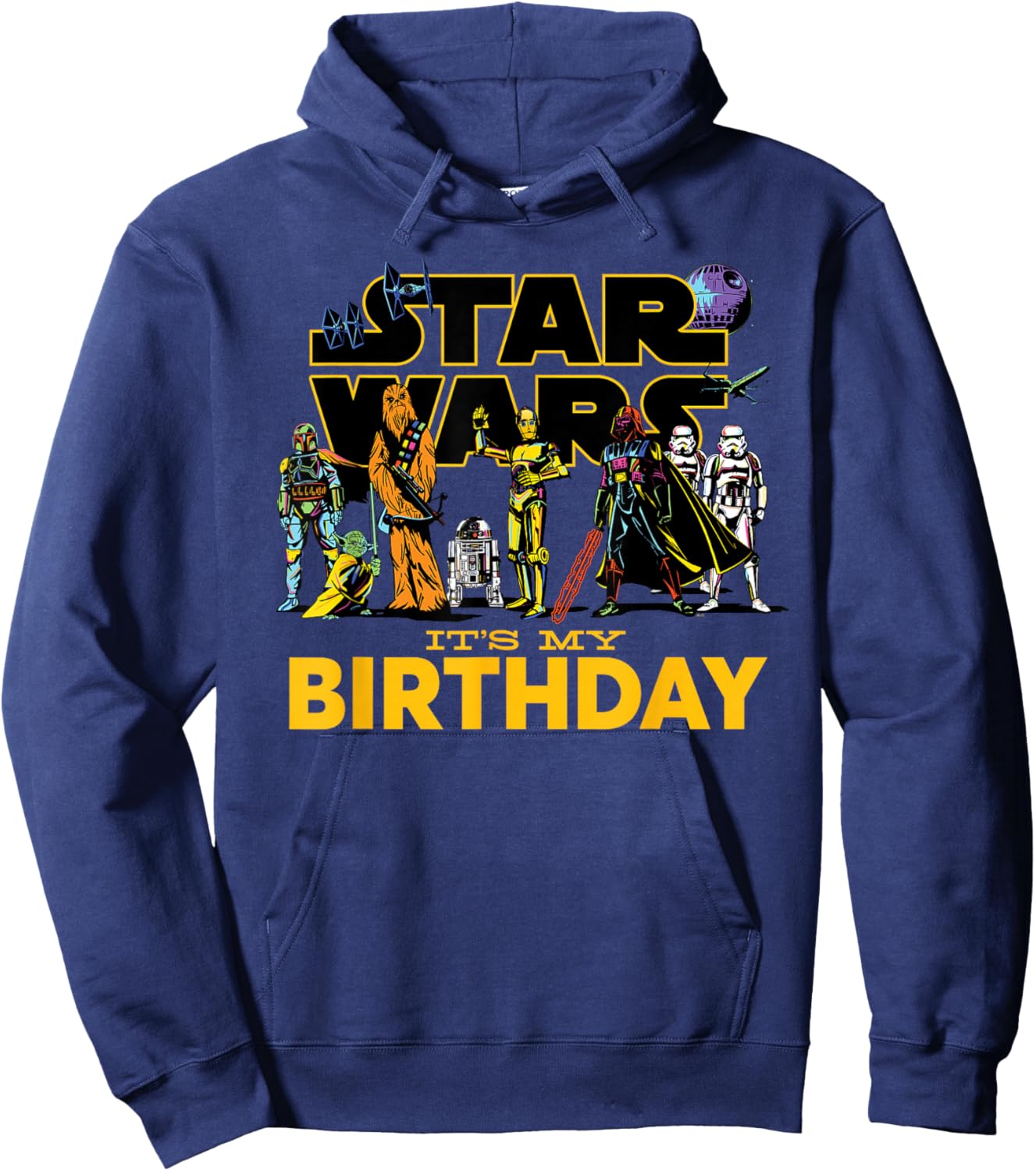 Star Wars Classic Characters Party Matching It's My Birthday Hoodie - Hoodie | Navy