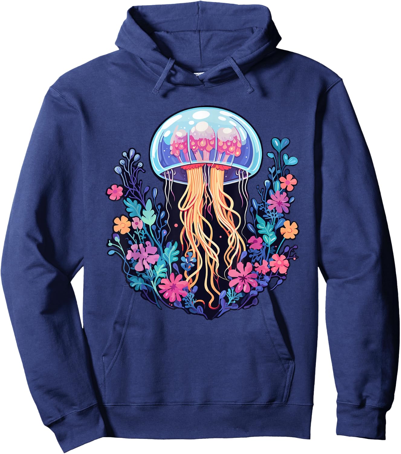Cute Jellyfish Costume Jelly Fish Sea Ocean Girls Hoodie - Hoodie | Navy