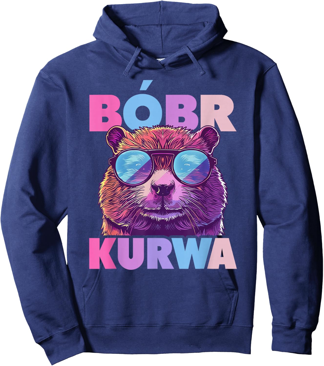 Bobr Kurwa - Bober Beaver Bobr Hoodie - Hoodie | Navy