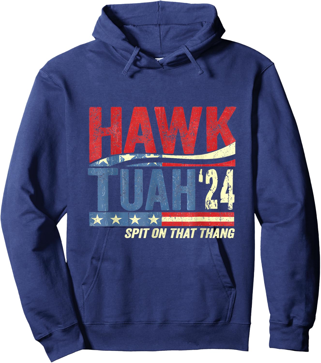 Hawk Tuah - Spit On That Thang Hoodie - Hoodie | Navy