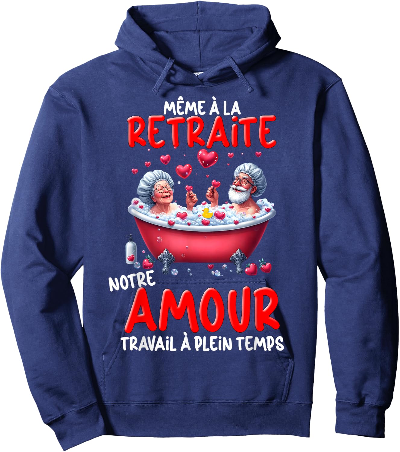 Retired Couple Lovers Gift Golden Wedding Valentine's Day , Black, S Hoodie - Hoodie | Navy