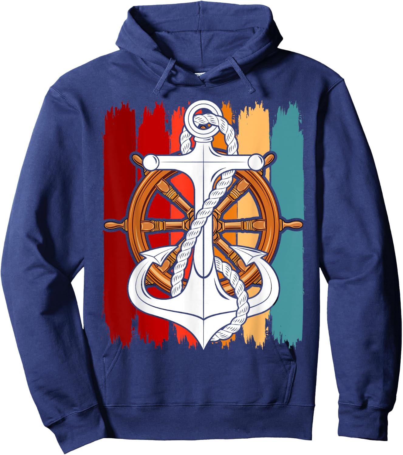 Sailor Costume Anchor Captain Sailing Men Women Children Hoodie - Hoodie | Navy