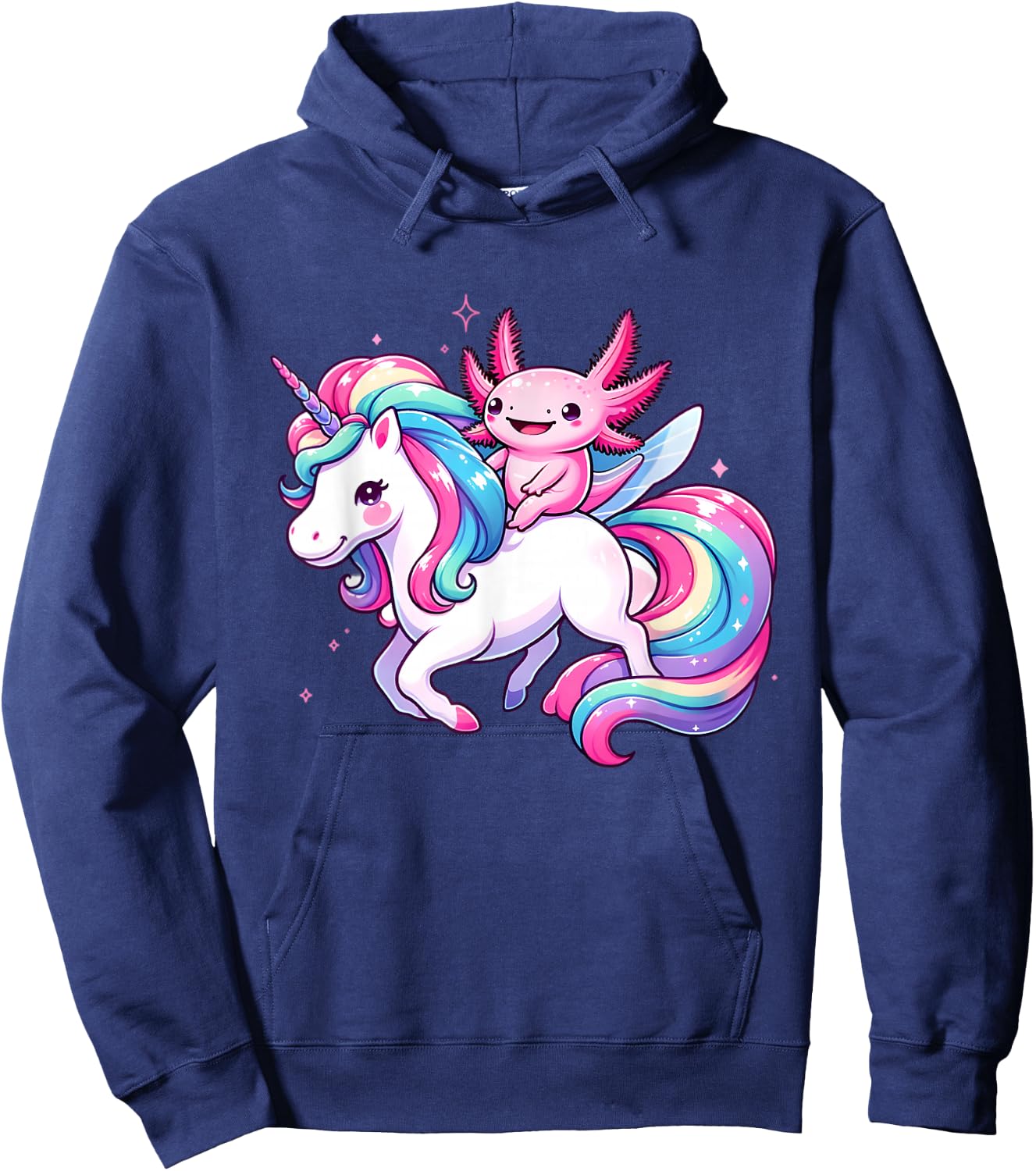 Axolotl Unicorn Lover Toddler Kids Boys Girls Cute Unicorn Hoodie - Hoodie | Navy