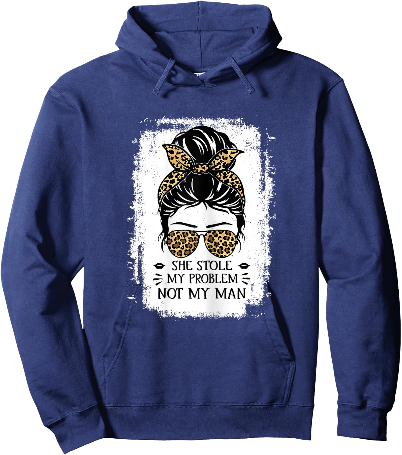 Women Funny Saying She Stole My Problem Not My Man Hoodie - Hoodie | Navy