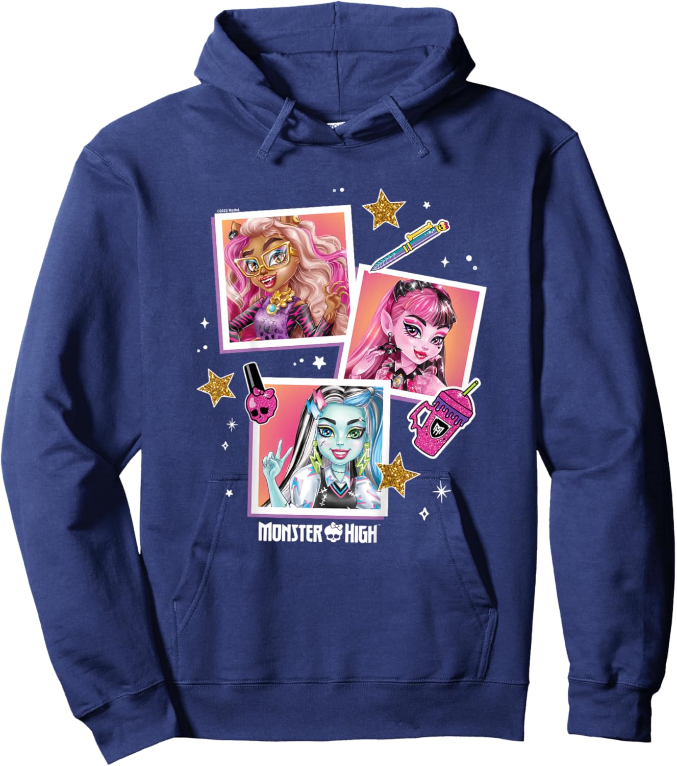 Kinder Monster High – Student – Foto Charakter Raster Hoodie - Hoodie | Navy