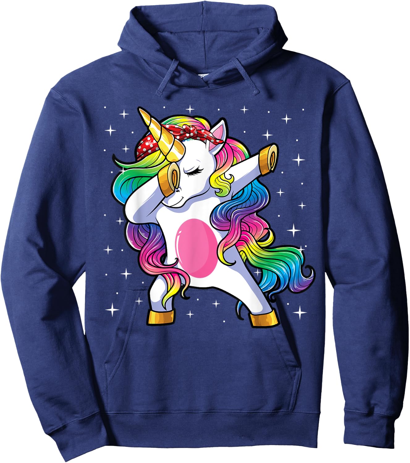 Dabbing Unicorn Shirt Girls Kids Mom Women Dab Unicorn Hoodie - Hoodie | Navy