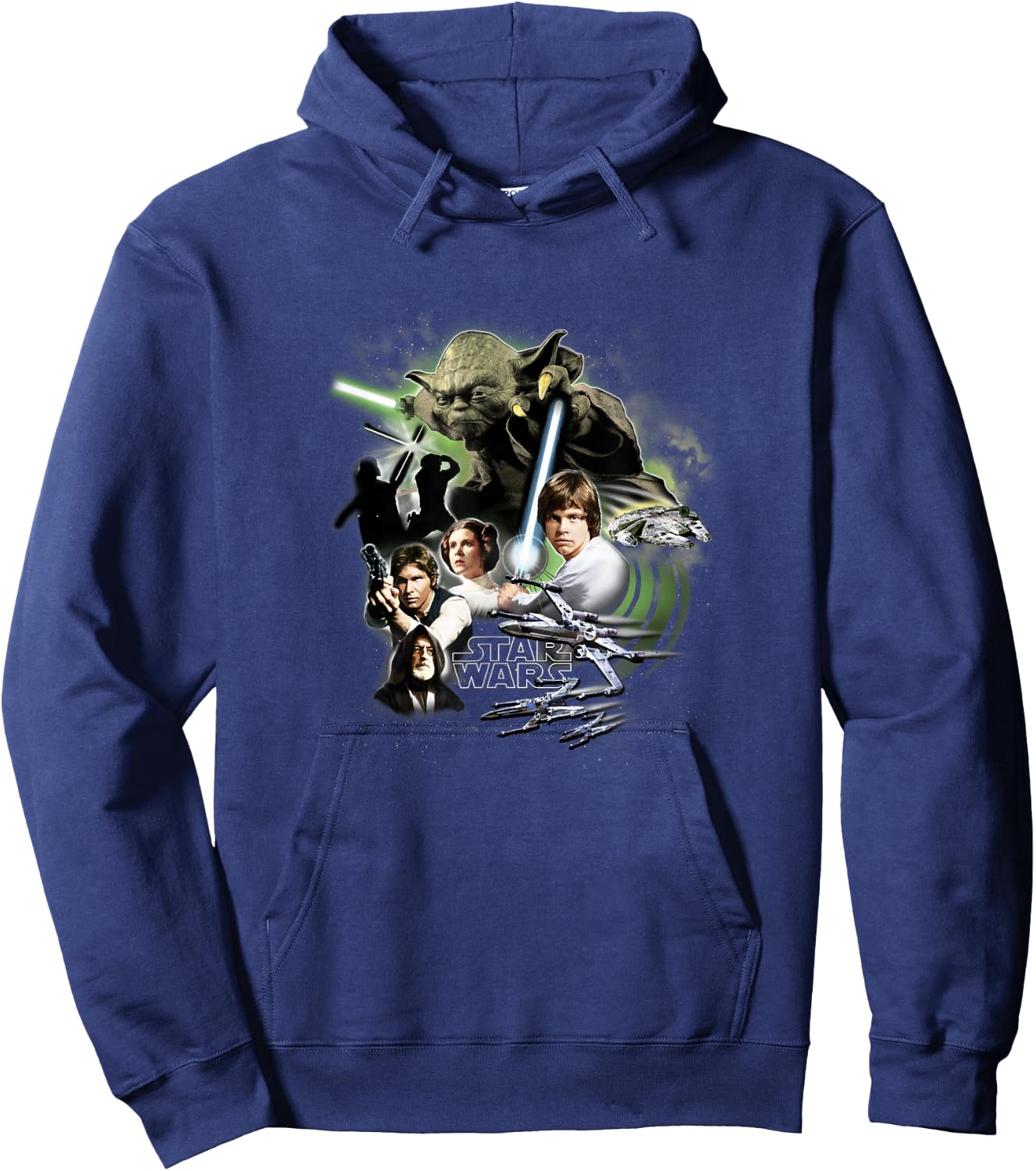 Star Wars Classic Trilogy Rebel Alliance Group Collage Hoodie - Hoodie | Navy
