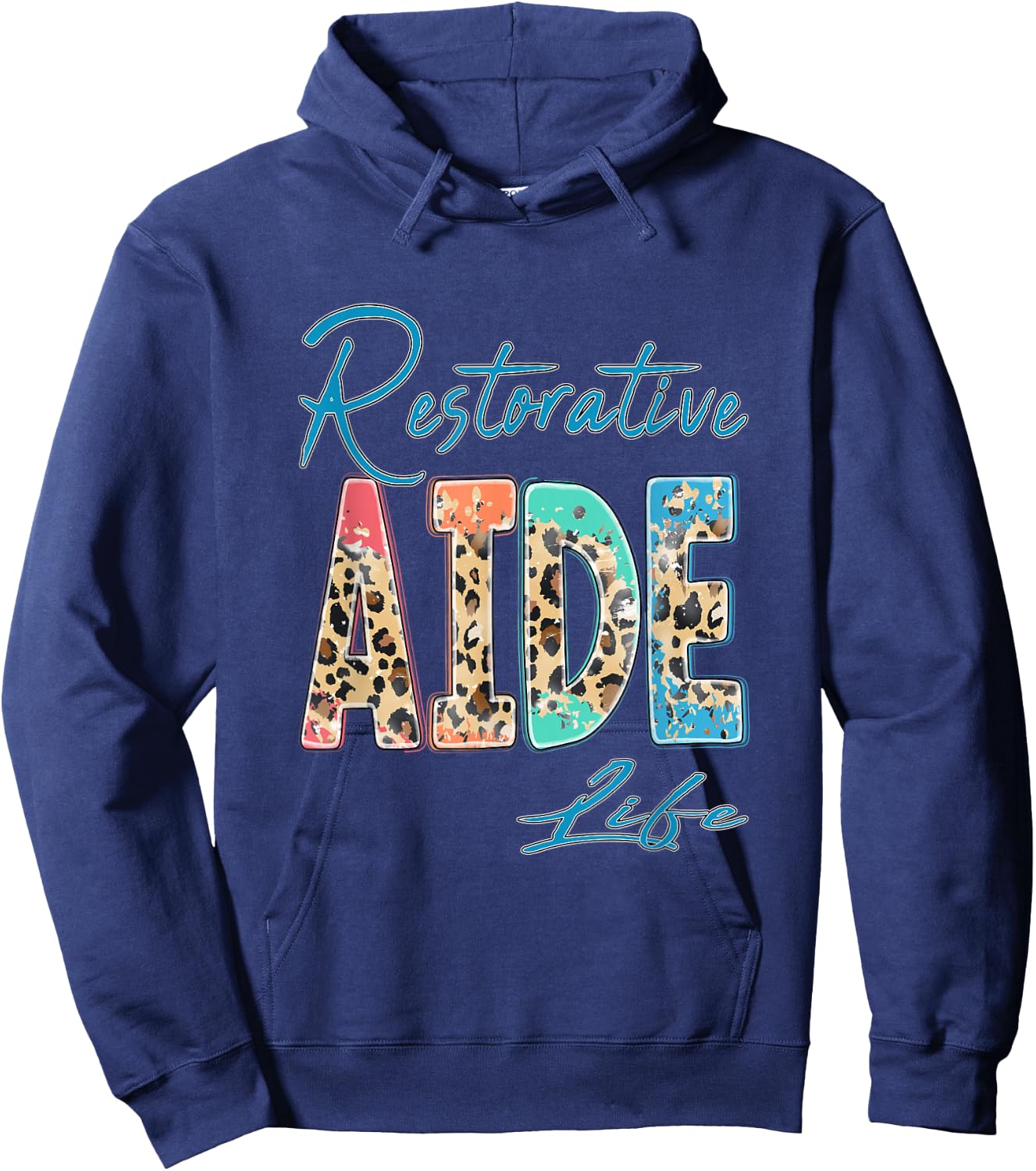 Restorative Aide Cute Design Assistant Nurse Nursing Care Hoodie - Hoodie | Navy