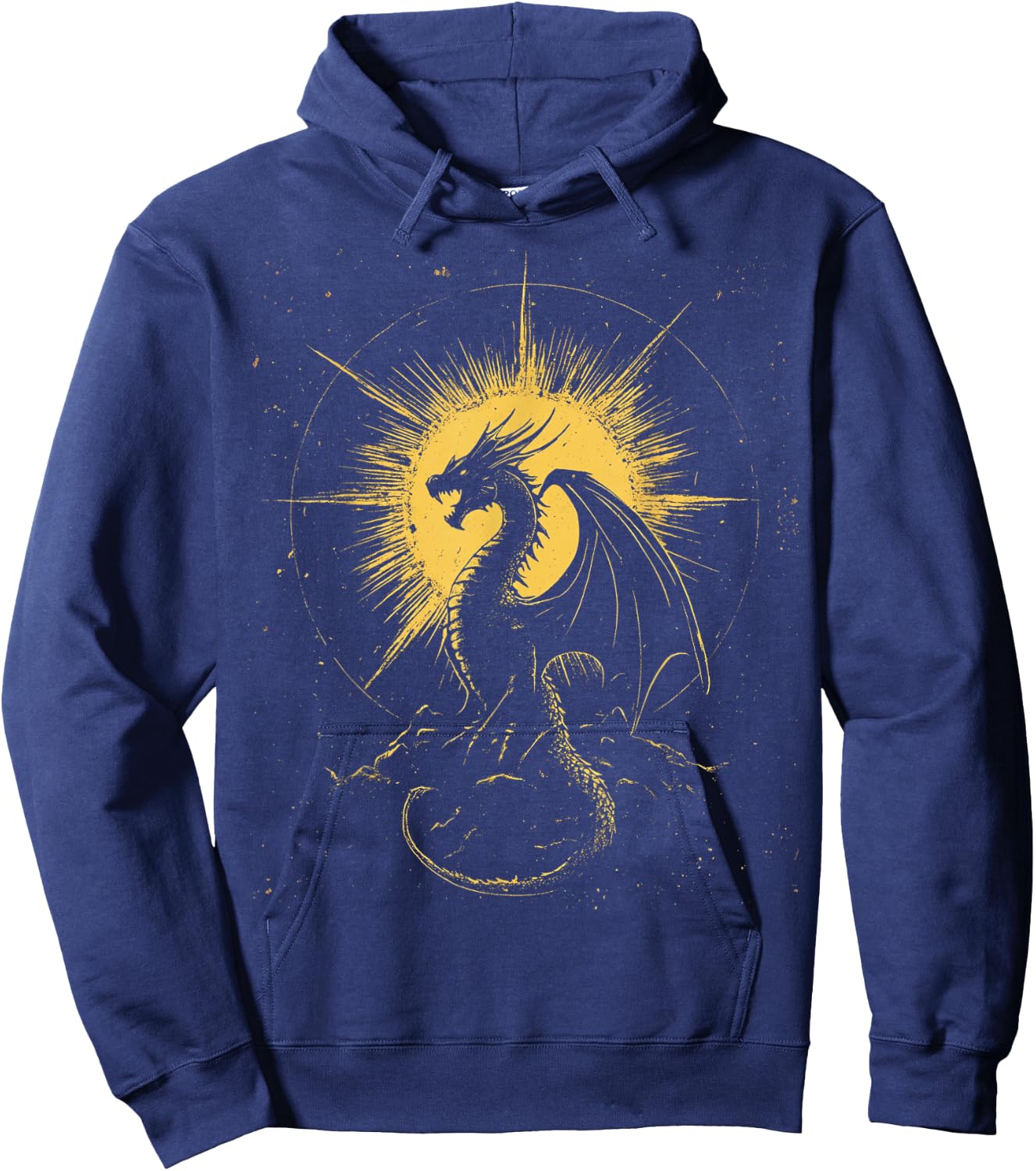 Vintage Dragon Hoodie - Hoodie | Navy