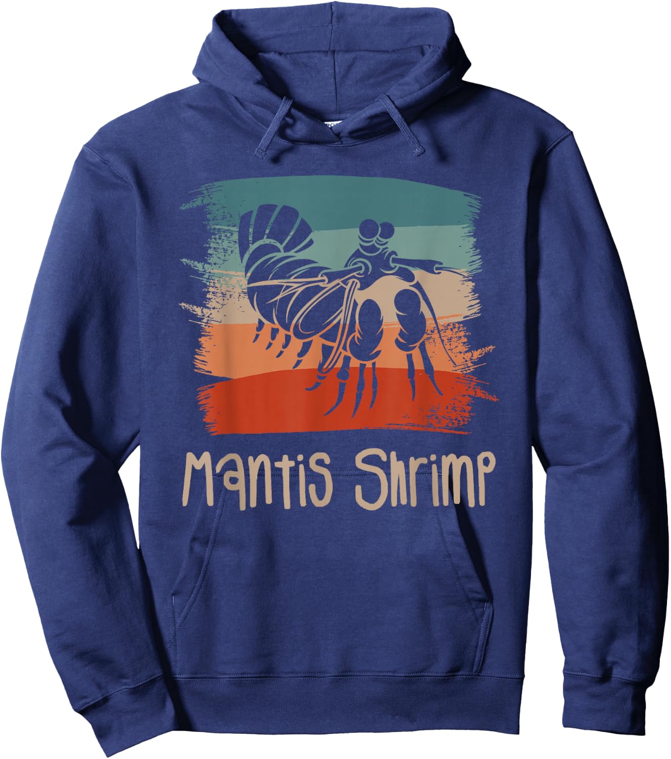 Retro Vintage Mantis Shrimp Shrimps Hoodie - Hoodie | Navy
