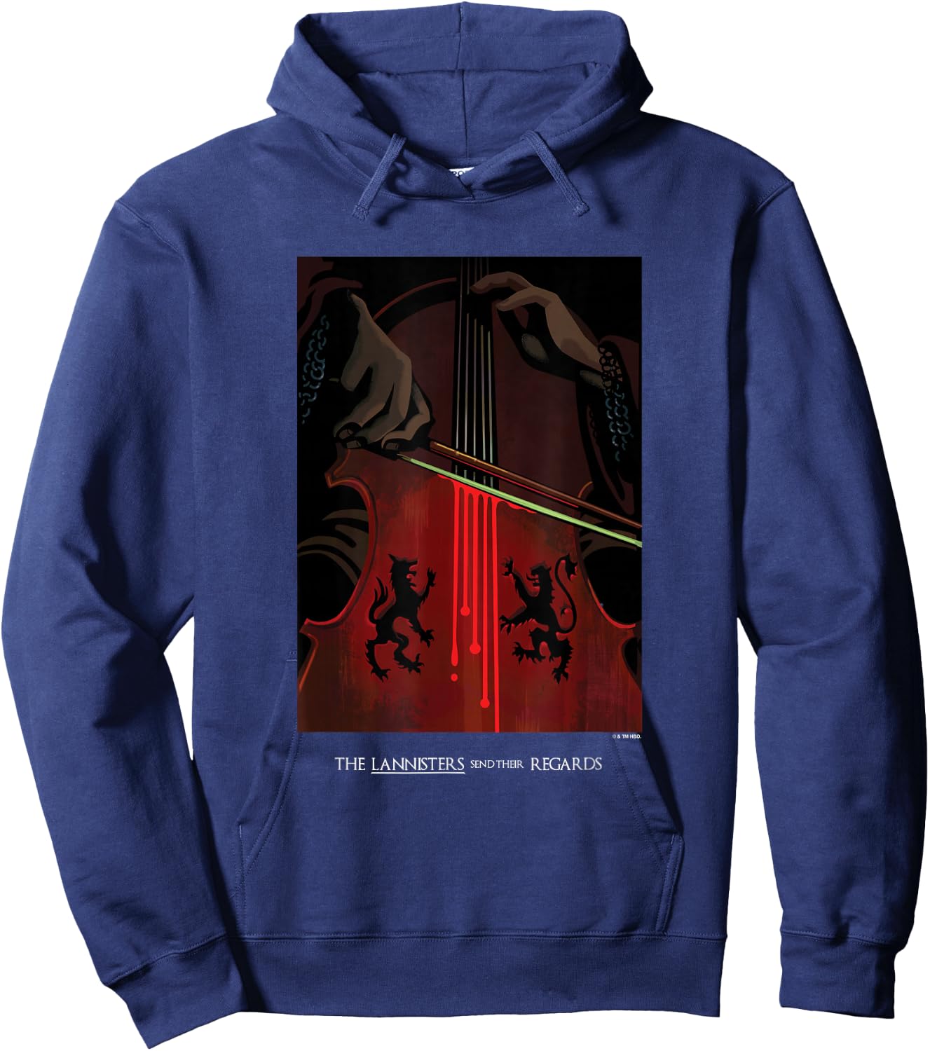 Game Of Thrones The Lannisters Send Their Regards Poster Hoodie - Hoodie | Navy