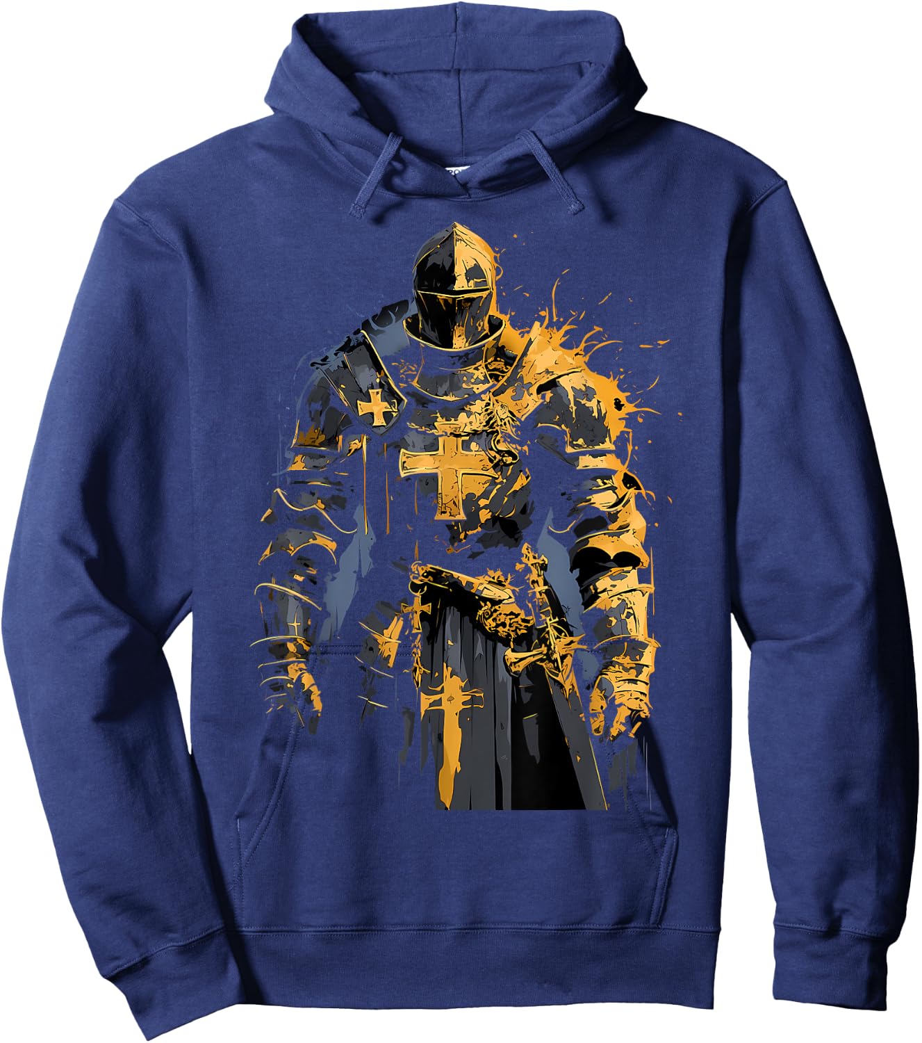 Hospitaller knight Medieval knight Templar knight Hoodie - Hoodie | Navy