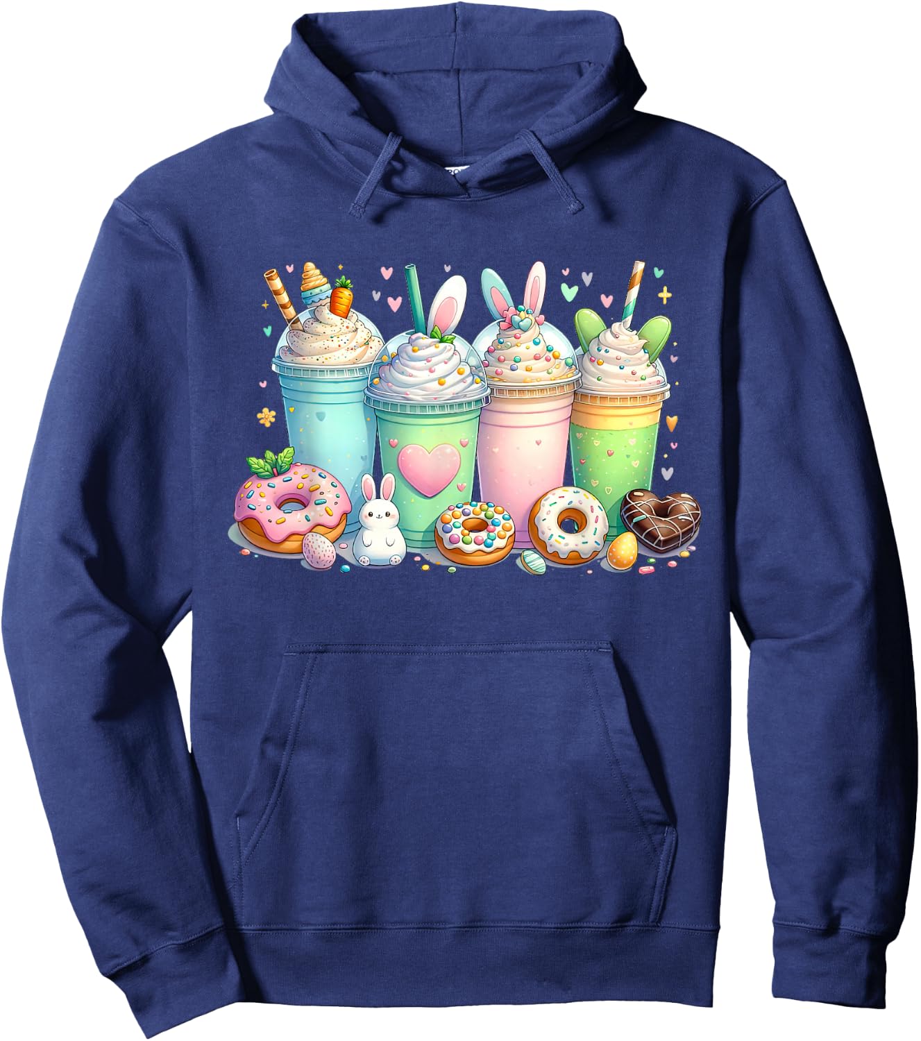 Easter Coffee Cups, Some Bunny Needs Coffee, Funny Easter Hoodie - Hoodie | Navy