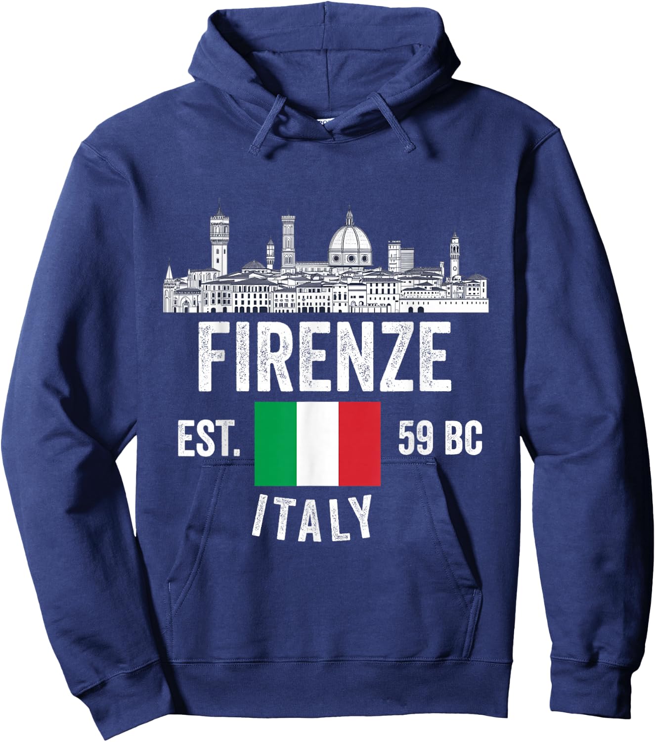 Souvenirs from firenze italy with Italian Flag Florence Men Hoodie - Hoodie | Navy