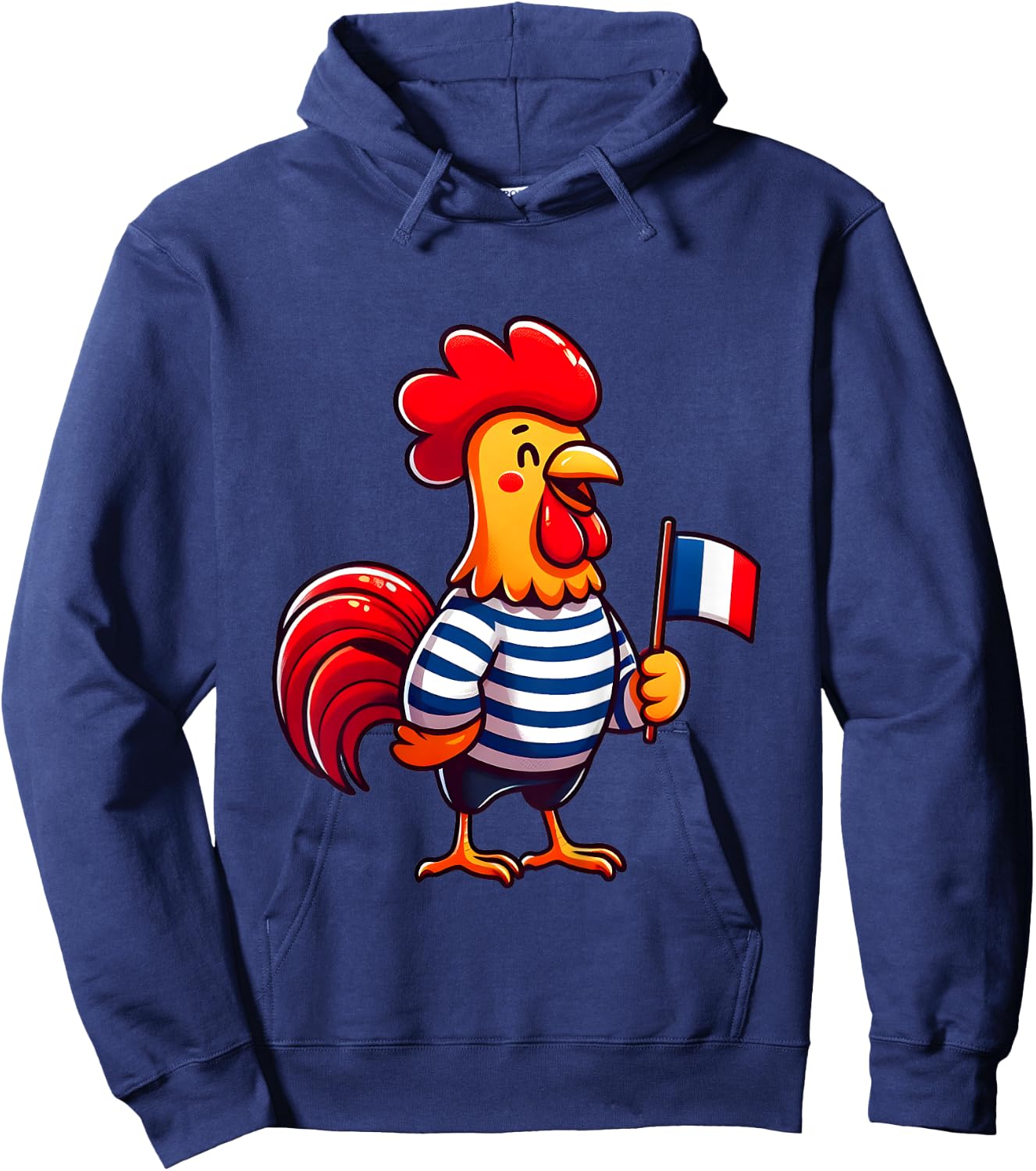 Child France Coq au Drapeau bleu blanc rouge for boy girl , white, 2 Hoodie - Hoodie | Navy