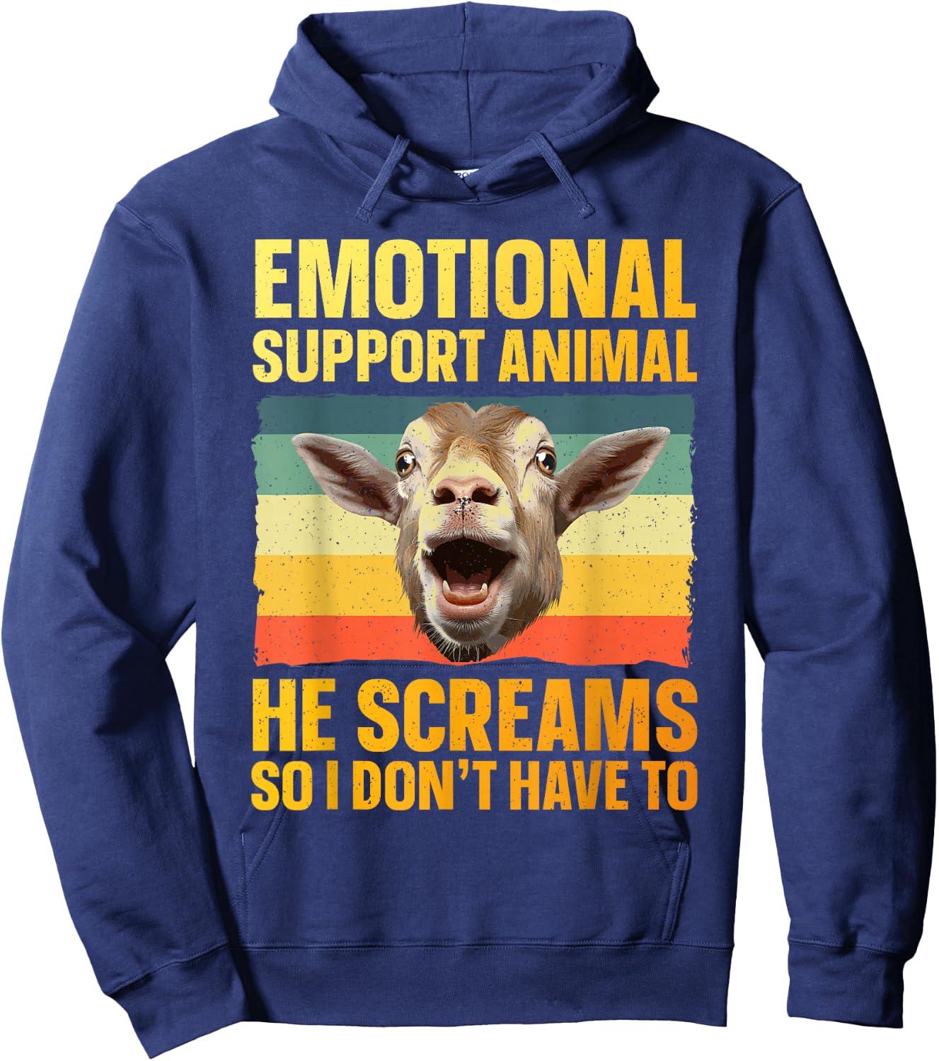 Funny Goat Design Women Goat Themed Pygmy Goat Lover Hoodie - Hoodie | Navy