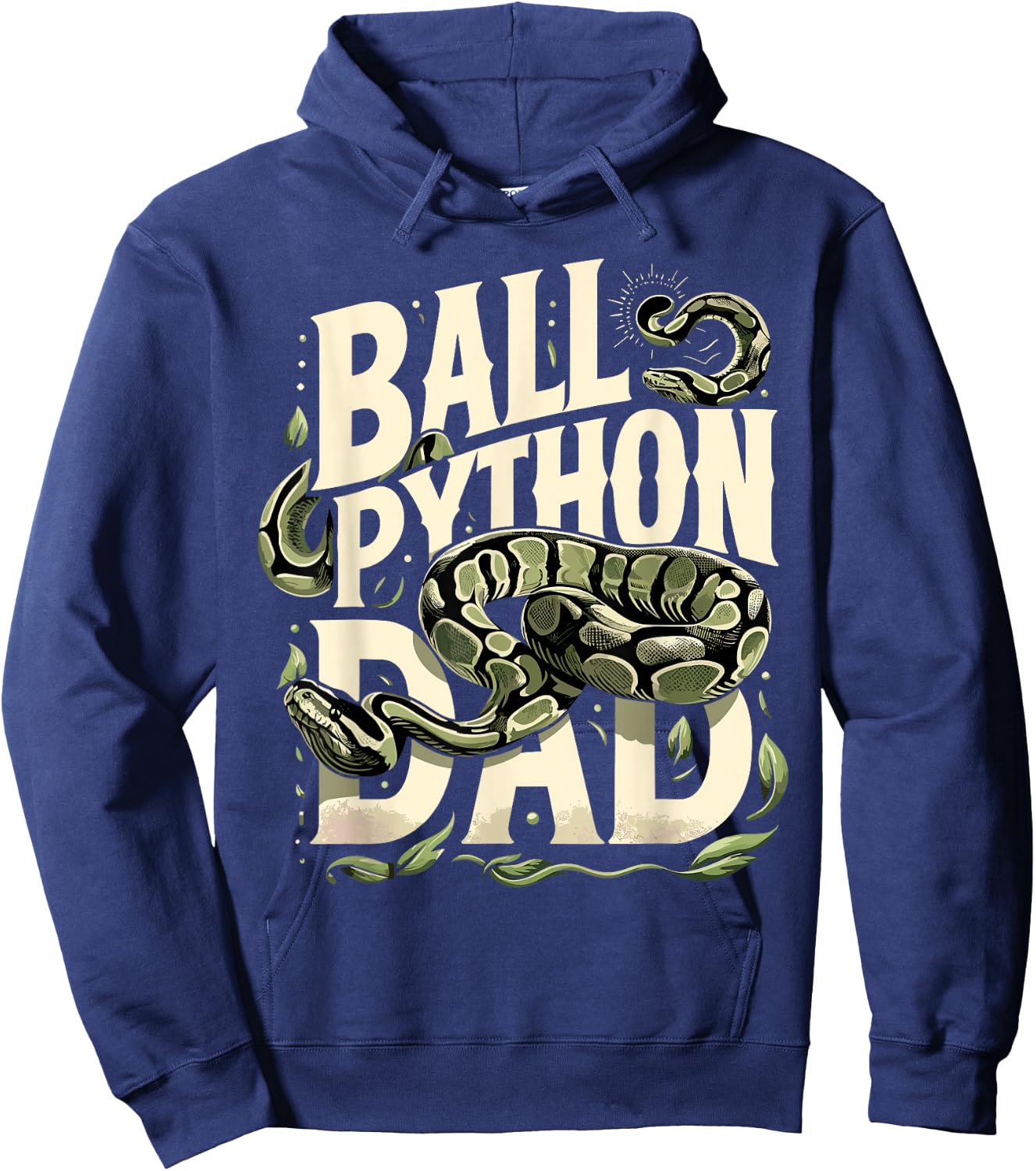 Ball Python T Shirt Dad Snake Pet Owner Ball Python , black Hoodie - Hoodie | Navy