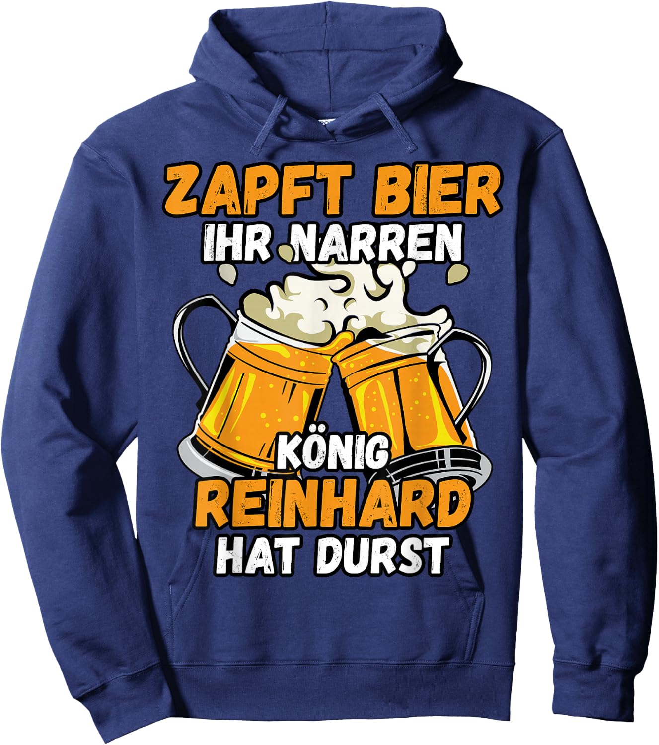 REINHARD Name Vorname Biertrinker Bier Spruch Hoodie - Hoodie | Navy