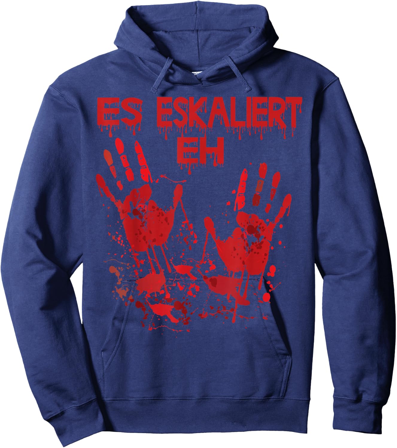 Halloween Bloody Hands Blood Splash Zombie Costume Men's , black Hoodie - Hoodie | Navy