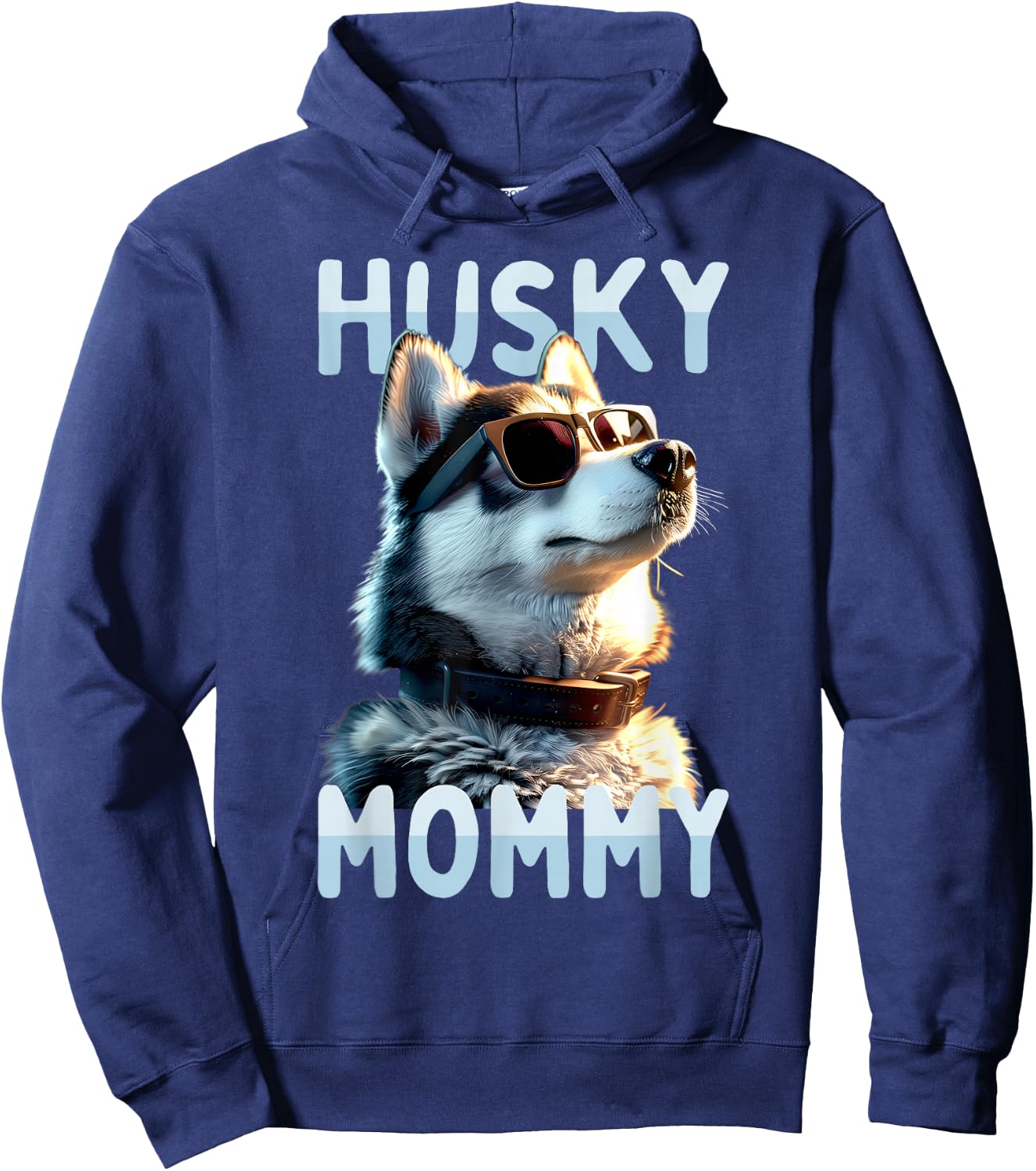 Husky Mommy Mom Mother's Day Wife Siberian Husky Hoodie - Hoodie | Navy