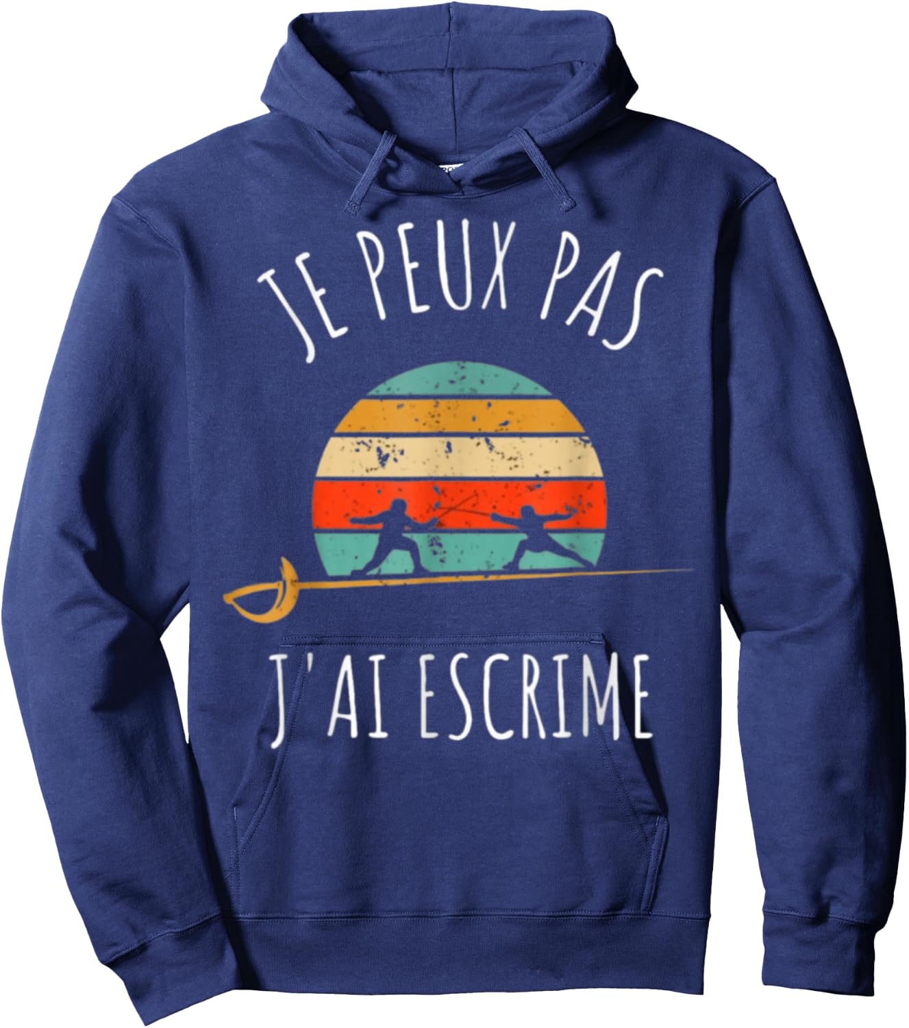 Fencing Game I Can Not I Have Fencing , Black, S Hoodie - Hoodie | Navy