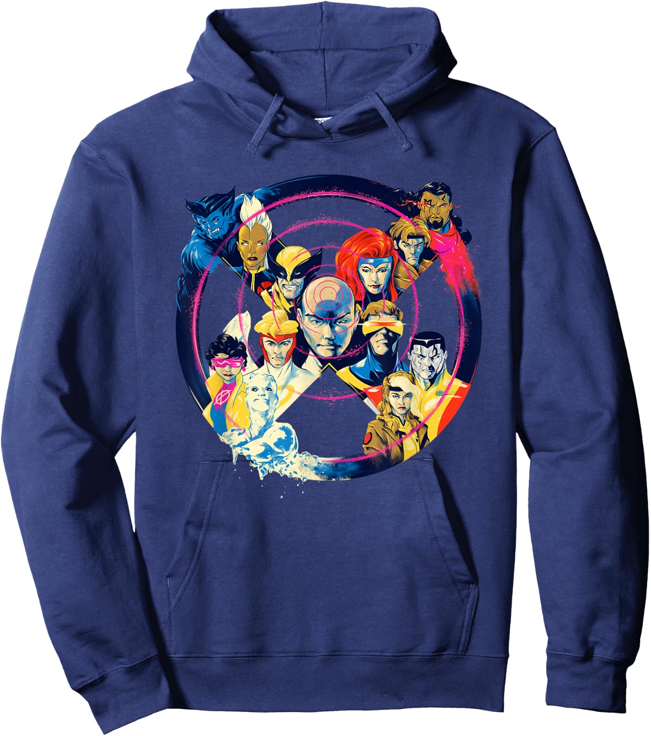 Marvel Professor X and the X-Men Team X Symbol Logo Hoodie - Hoodie | Navy