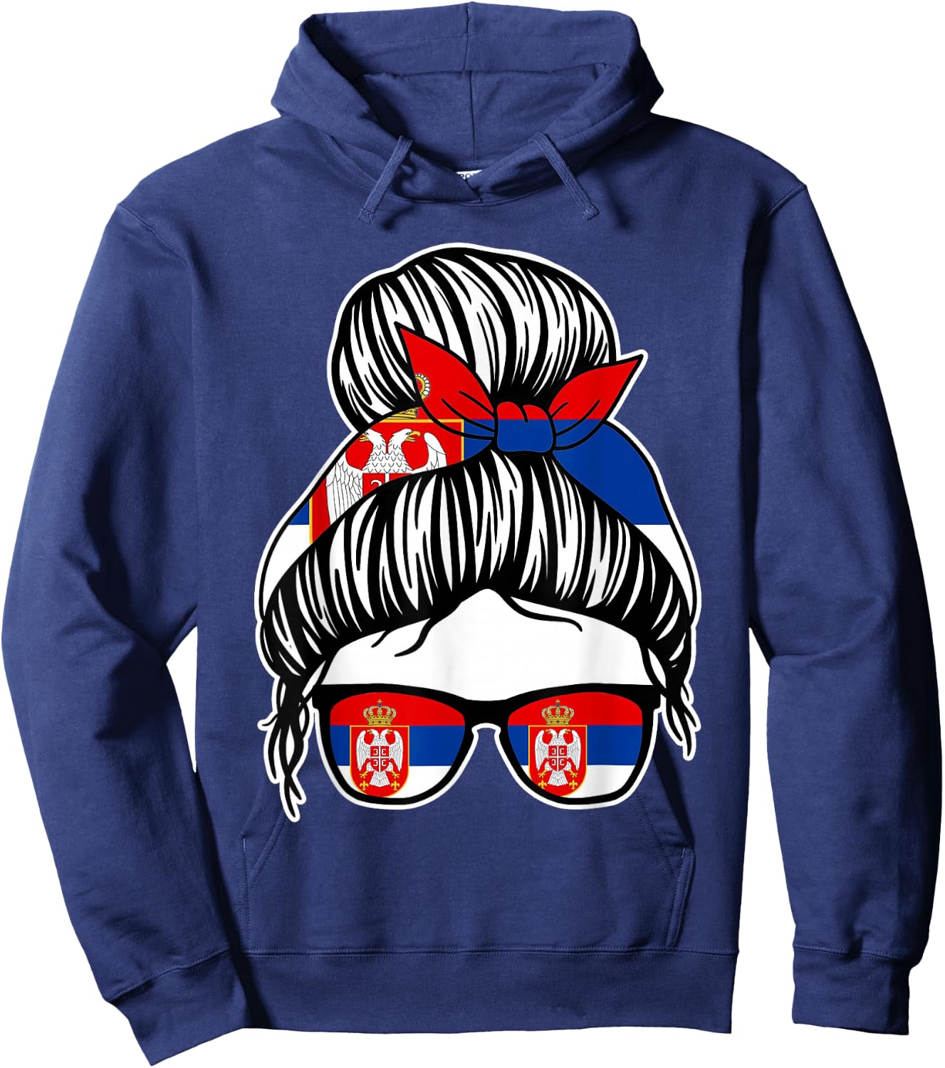 Serbisch Serbien Hoodie - Hoodie | Navy