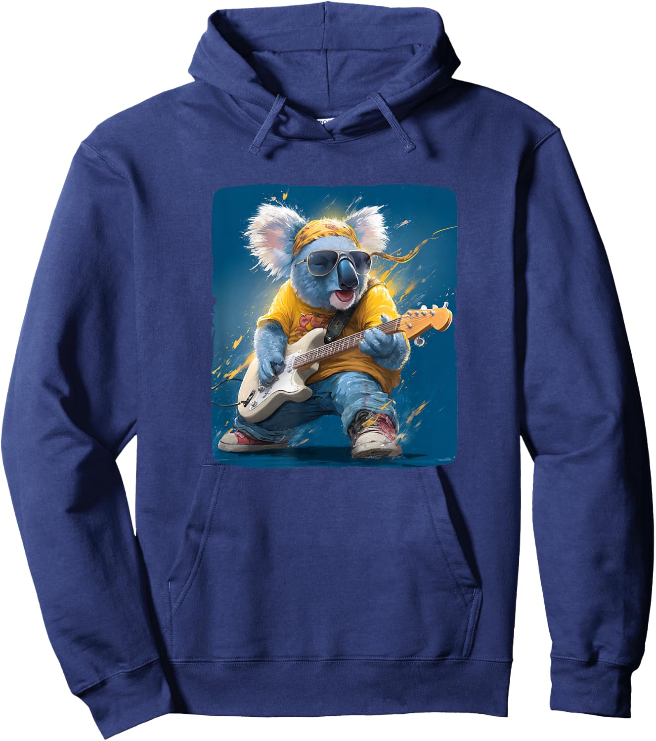 Superbe Ours Koala Rock avec Guitare pour Koalas Hoodie - Hoodie | Navy