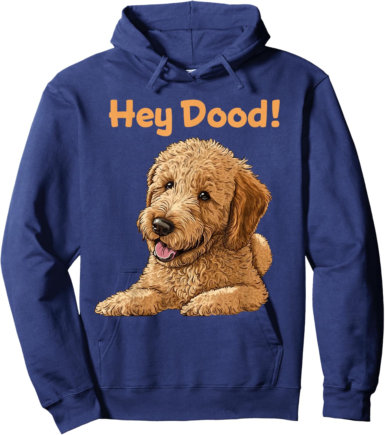 Cute Hey Dood Doodle Dog Goldendoodle Labradoodle Puppy Women Girls Kids Hoodie - Hoodie | Navy