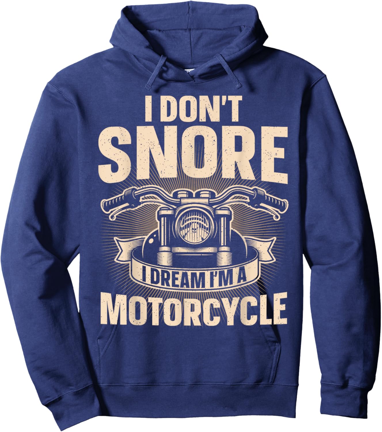 Funny Motorcycle Design Dad Biker Motorcycle Lover Hoodie - Hoodie | Navy