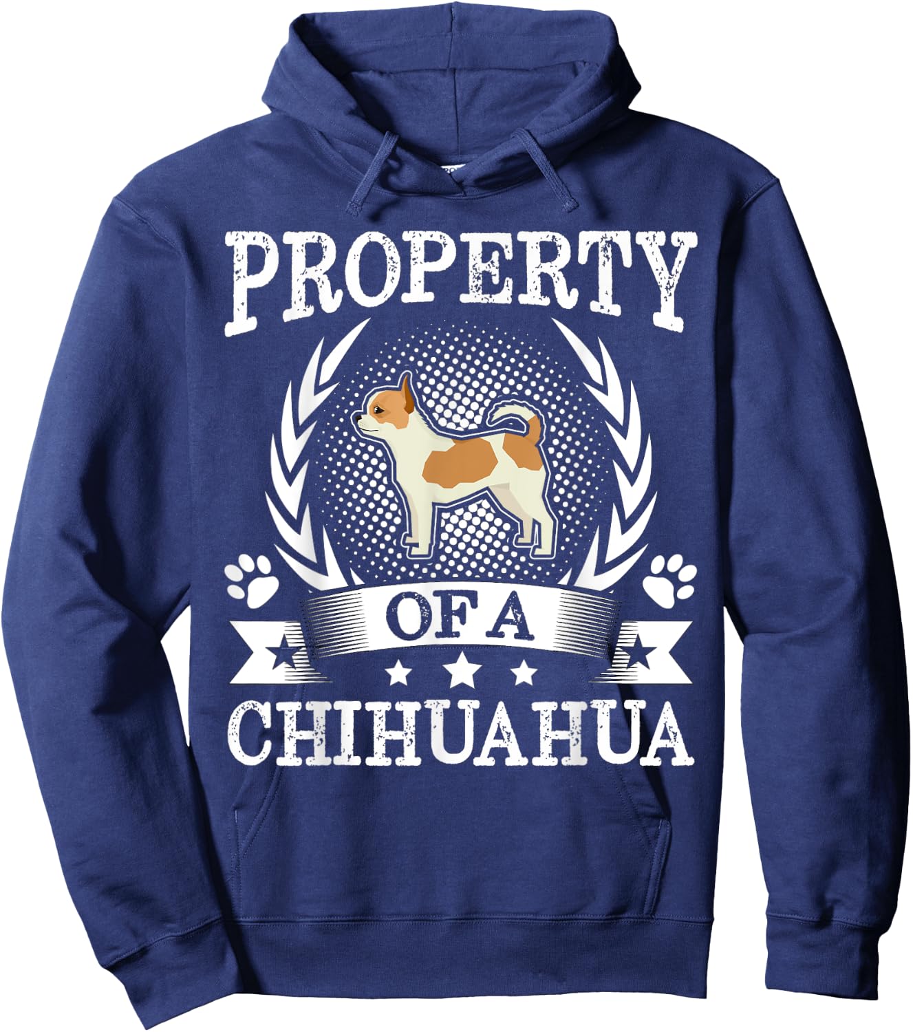 Property Of A Chihuahua Shirt Cute Dog Lover Gift Hoodie - Hoodie | Navy