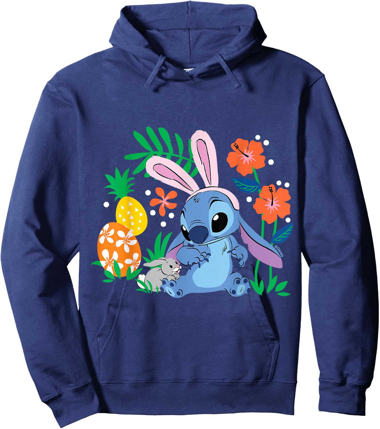 Lilo & Stitch - with Easter Bunny Hoodie - Hoodie | Navy