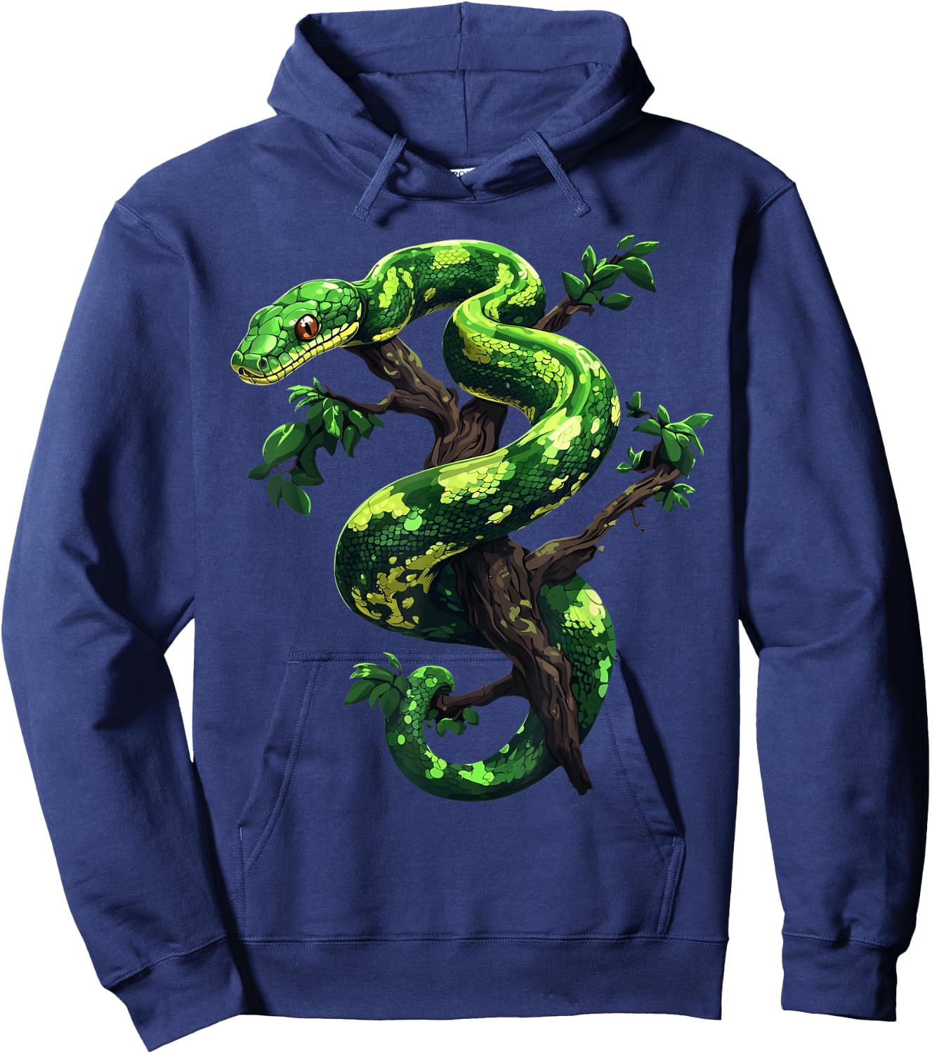 Funny Green Tree Python Lover Snakes Reptiles Hoodie - Hoodie | Navy