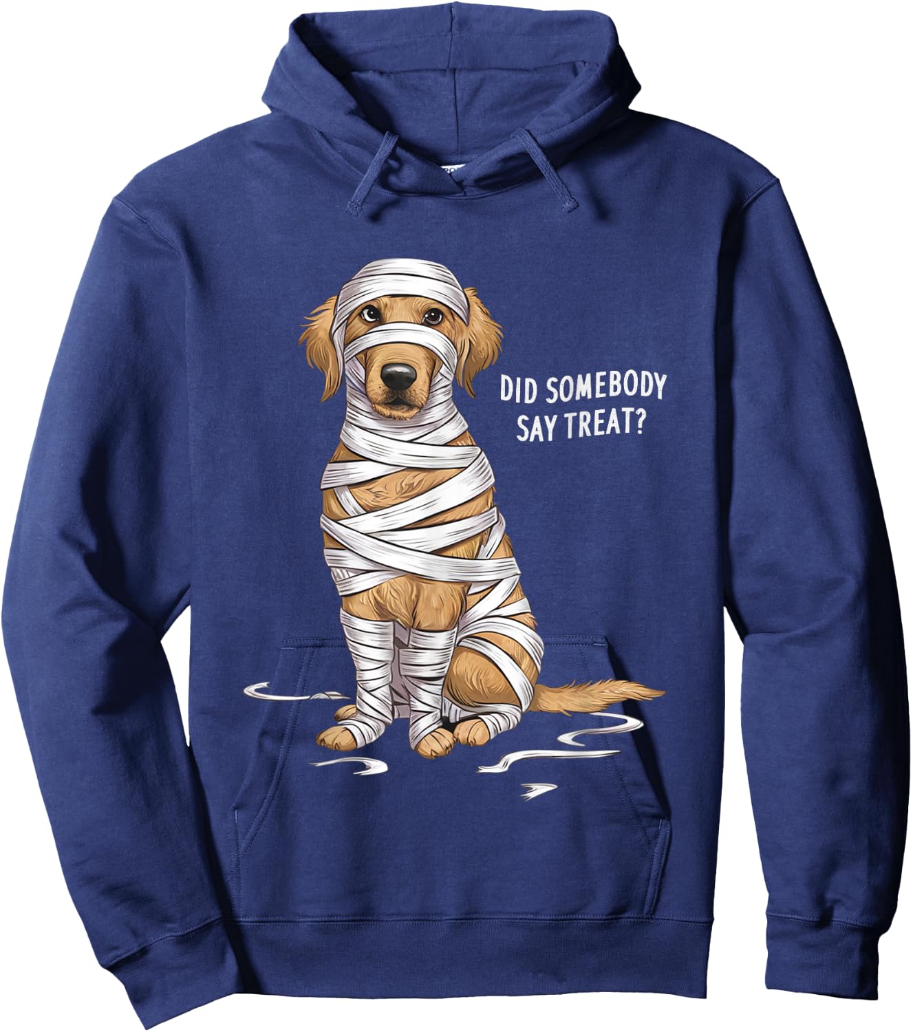 Golden Retriever Mummy Halloween Dog Men Women Kids Hoodie - Hoodie | Navy
