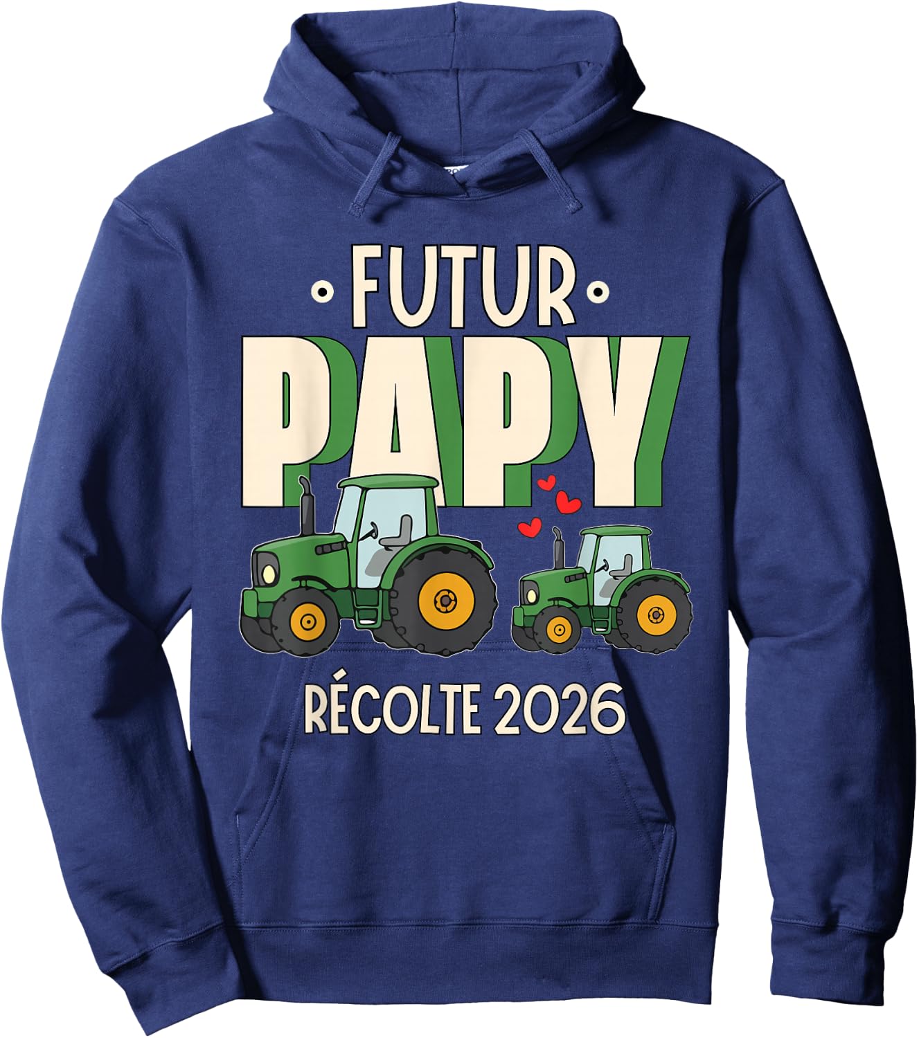Gift Future Grandpa 2026 Announcement Future Grandpa Farmer Hoodie - Hoodie | Navy