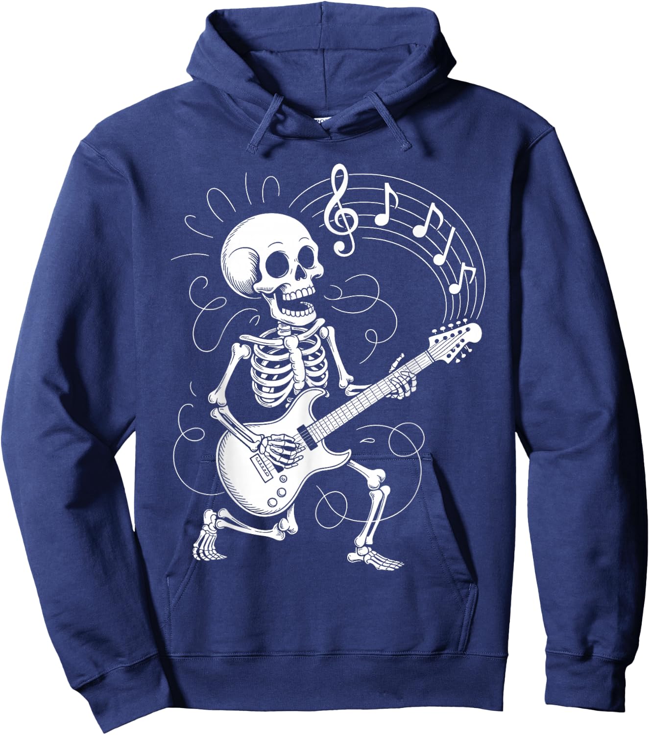 Funny Guitar Design Women Guitarist Guitar Player Hoodie - Hoodie | Navy