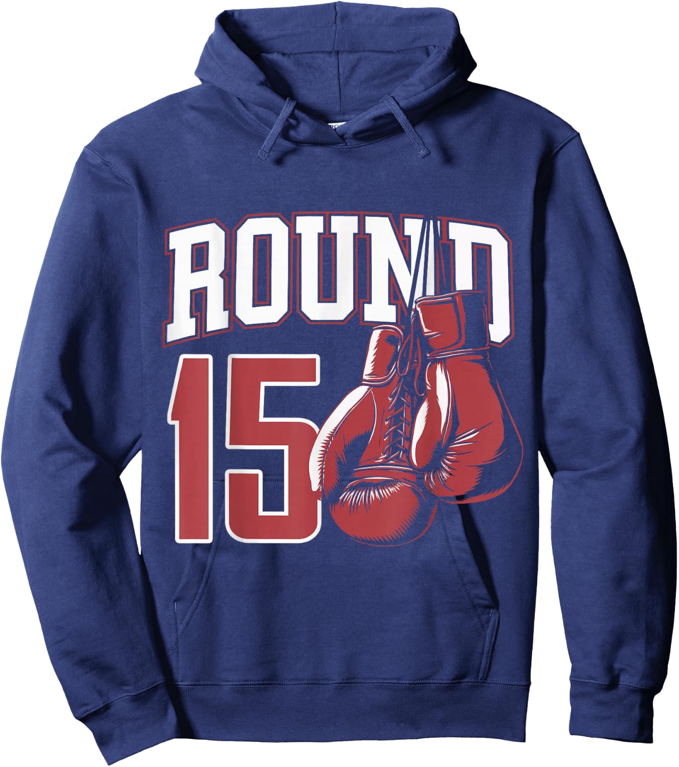 15 Year Old Boxer Bday Party 15th Birthday Boxing Boy Hoodie - Hoodie | Navy