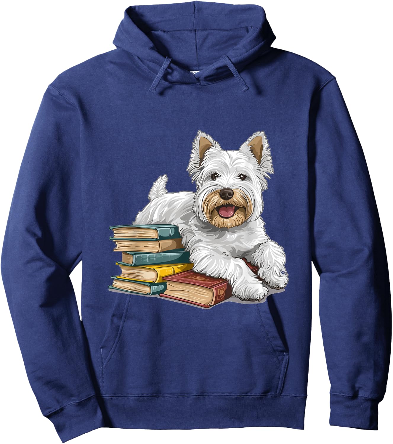 West Highland White Terrier Books Dog Breed Westie Women Kids Hoodie - Hoodie | Navy
