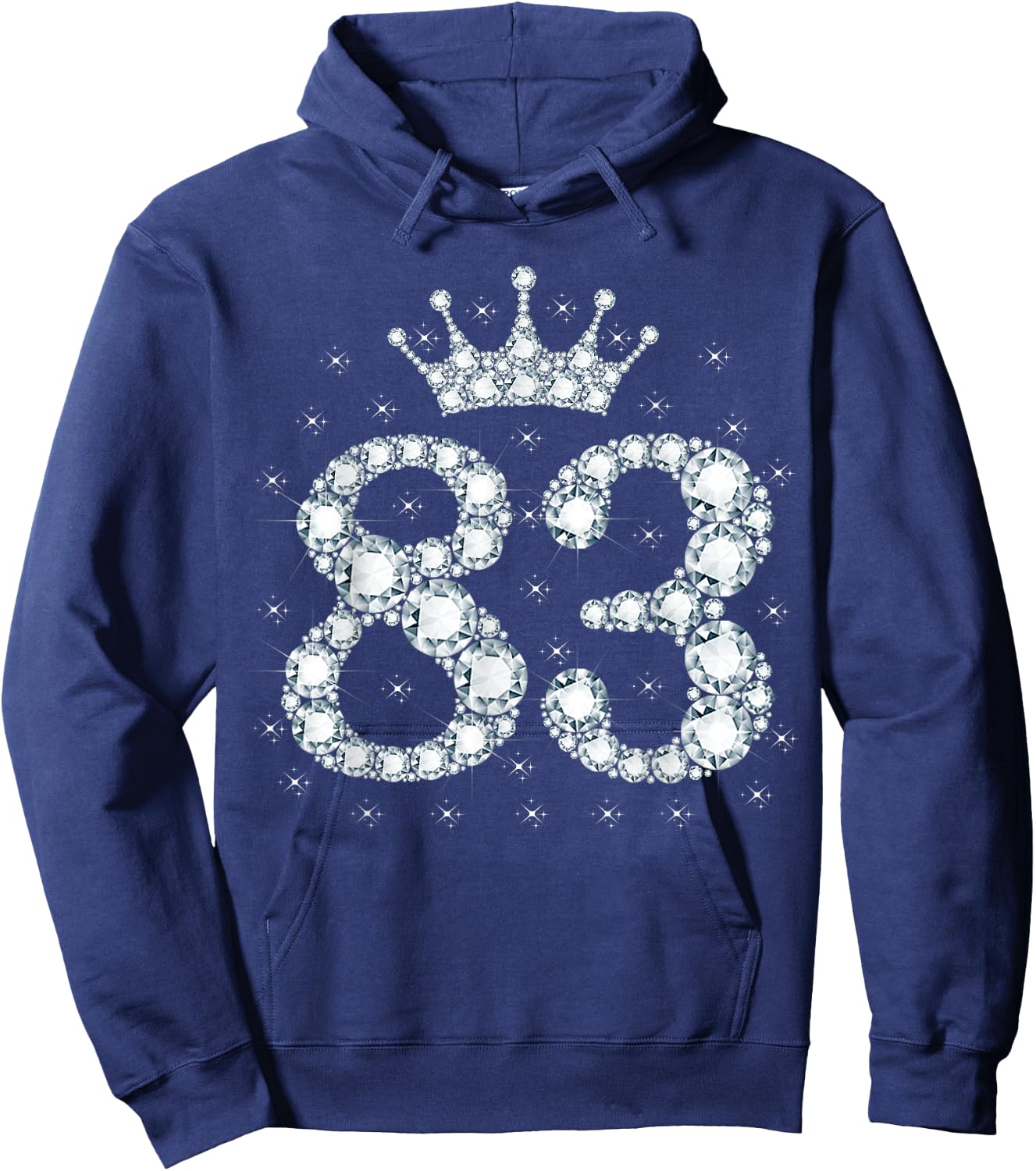 83 Crown 83 Years Old Happy 83rd Birthday Girl Women Hoodie - Hoodie | Navy