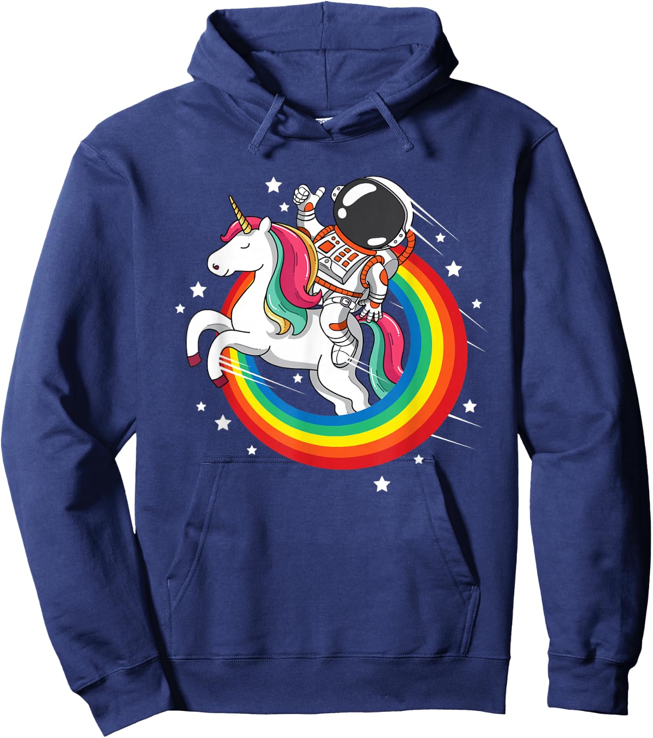 Astronaut Unicorn Space Galaxy Magical Rainbow Hoodie - Hoodie | Navy