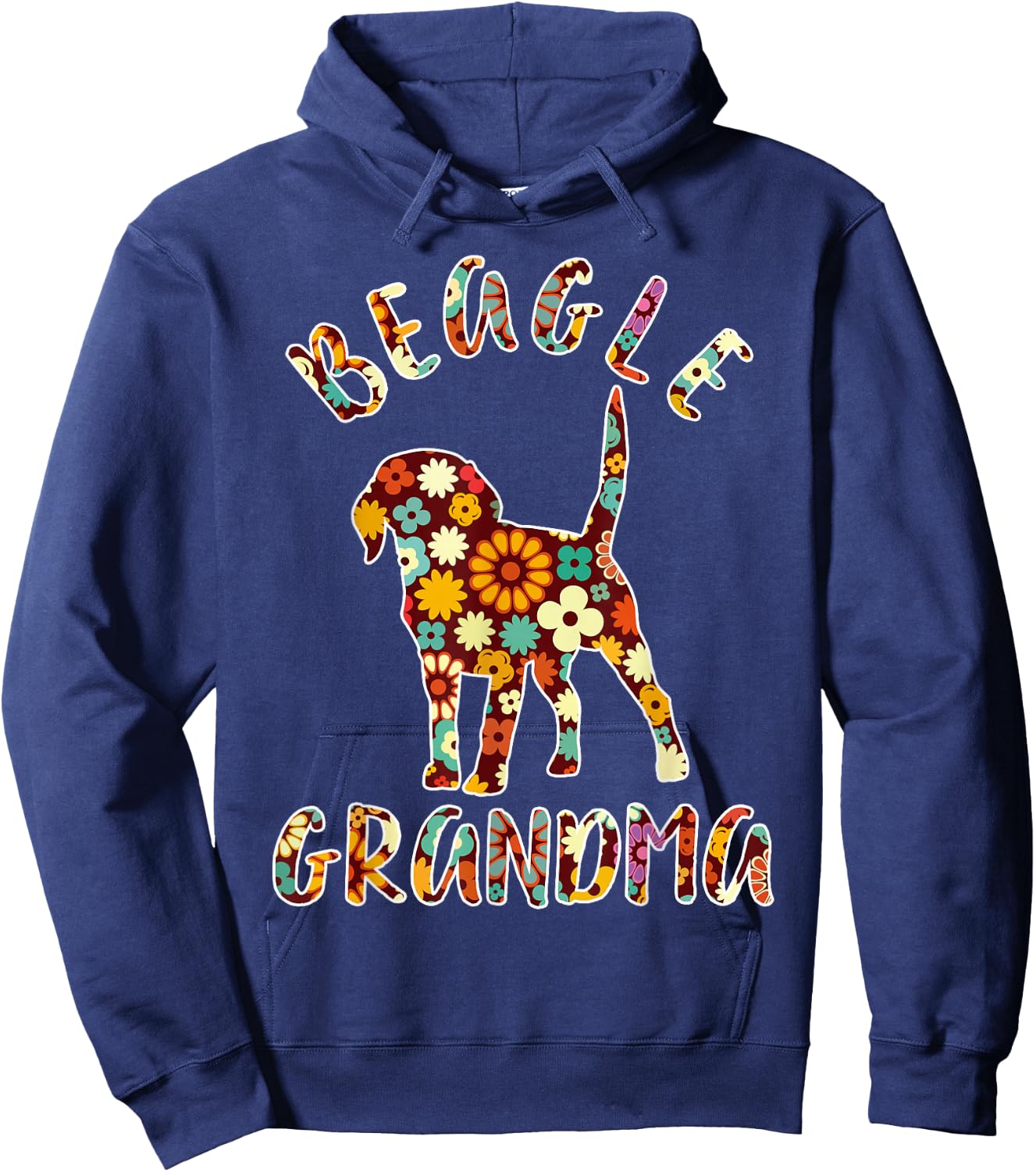 Beagle Grandma Funny Beagle Owner Hoodie - Hoodie | Navy
