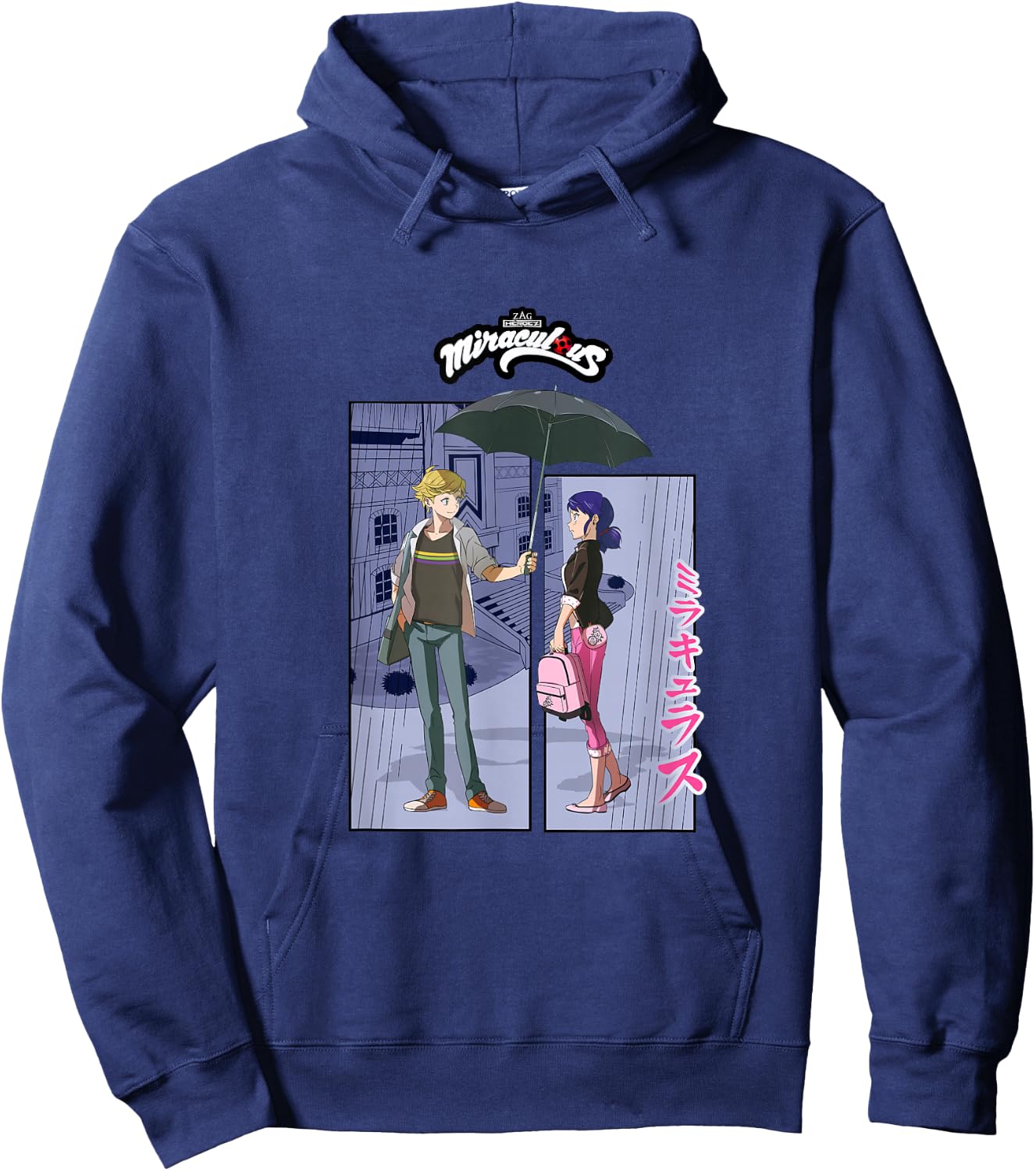 Miraculous Ladybug Manga Marinette Adrien Be Miraculous Hoodie - Hoodie | Navy