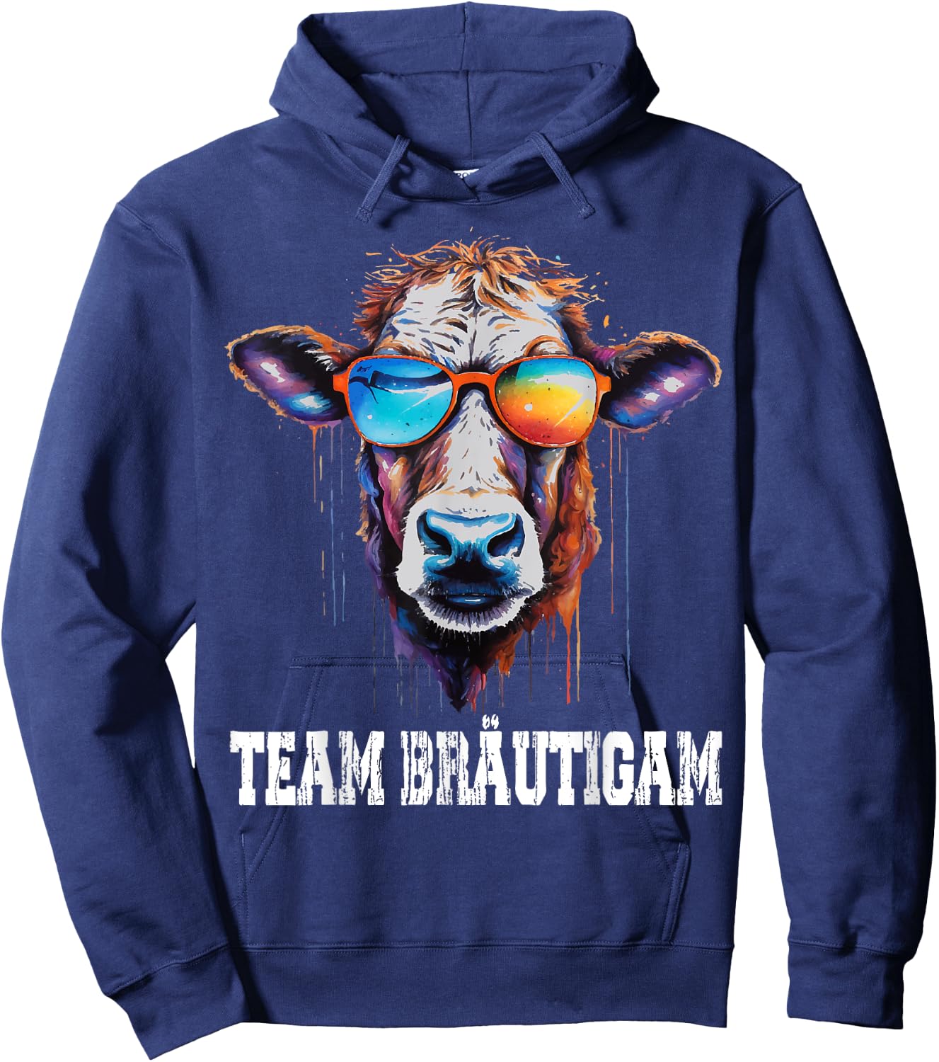 JGA Team Bräutigam für Bauern & Landwirte JGA Kuh Hoodie - Hoodie | Navy