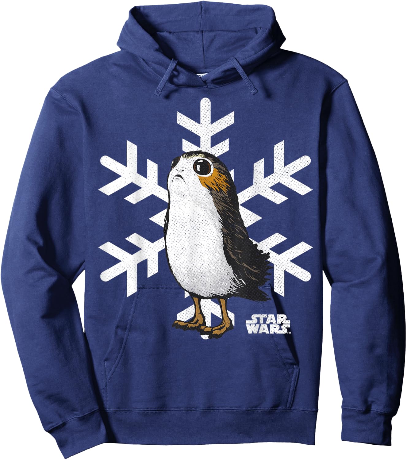 Star Wars Porg Snowflake Christmas Holiday Graphic Hoodie - Hoodie | Navy