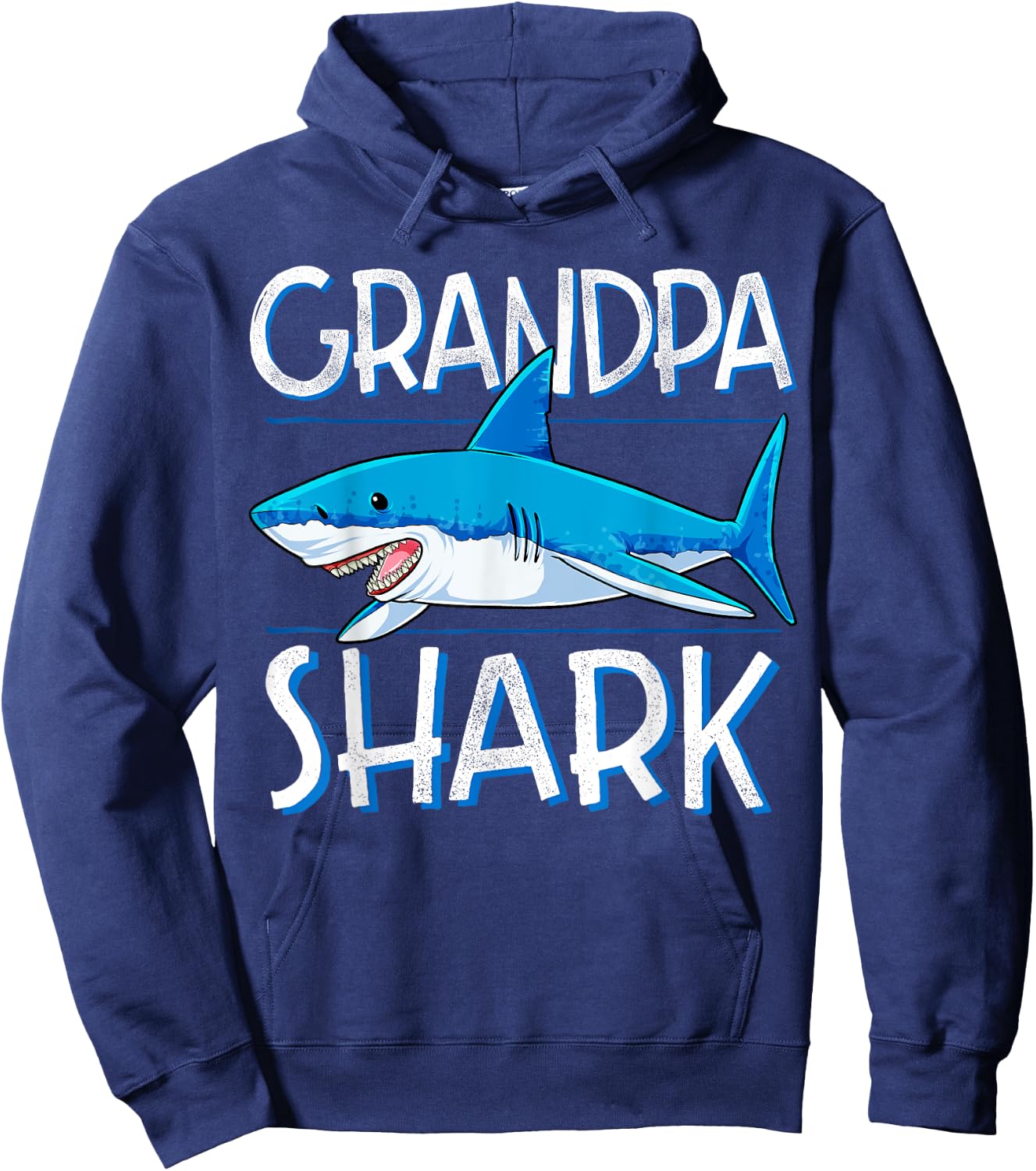 Grandpa Shark T Shirt Family Matching Men Jawsome Gifts Hoodie - Hoodie | Navy