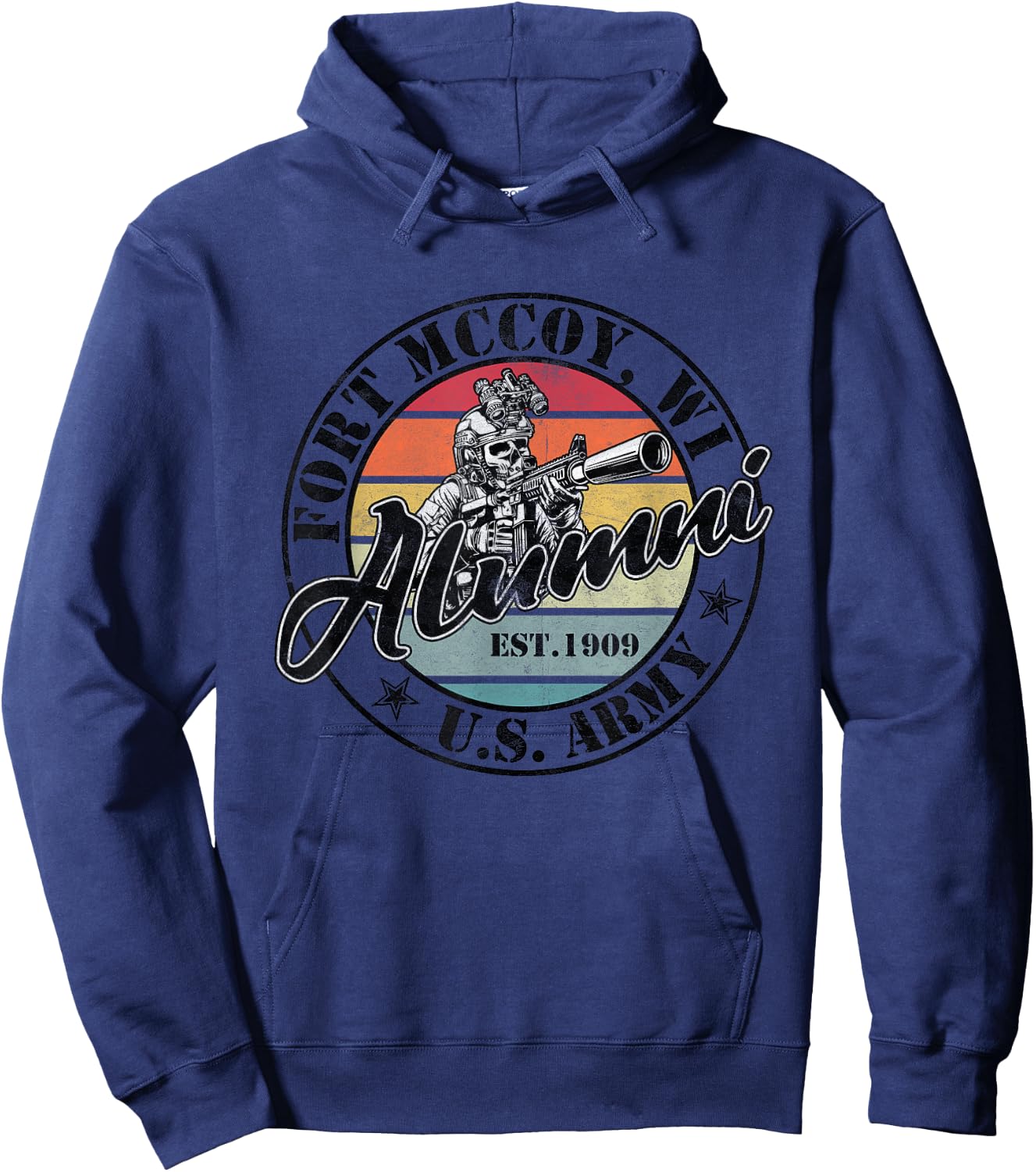 Fort McCoy Alumni Wisconsin WI Military Base Gifts Hoodie - Hoodie | Navy